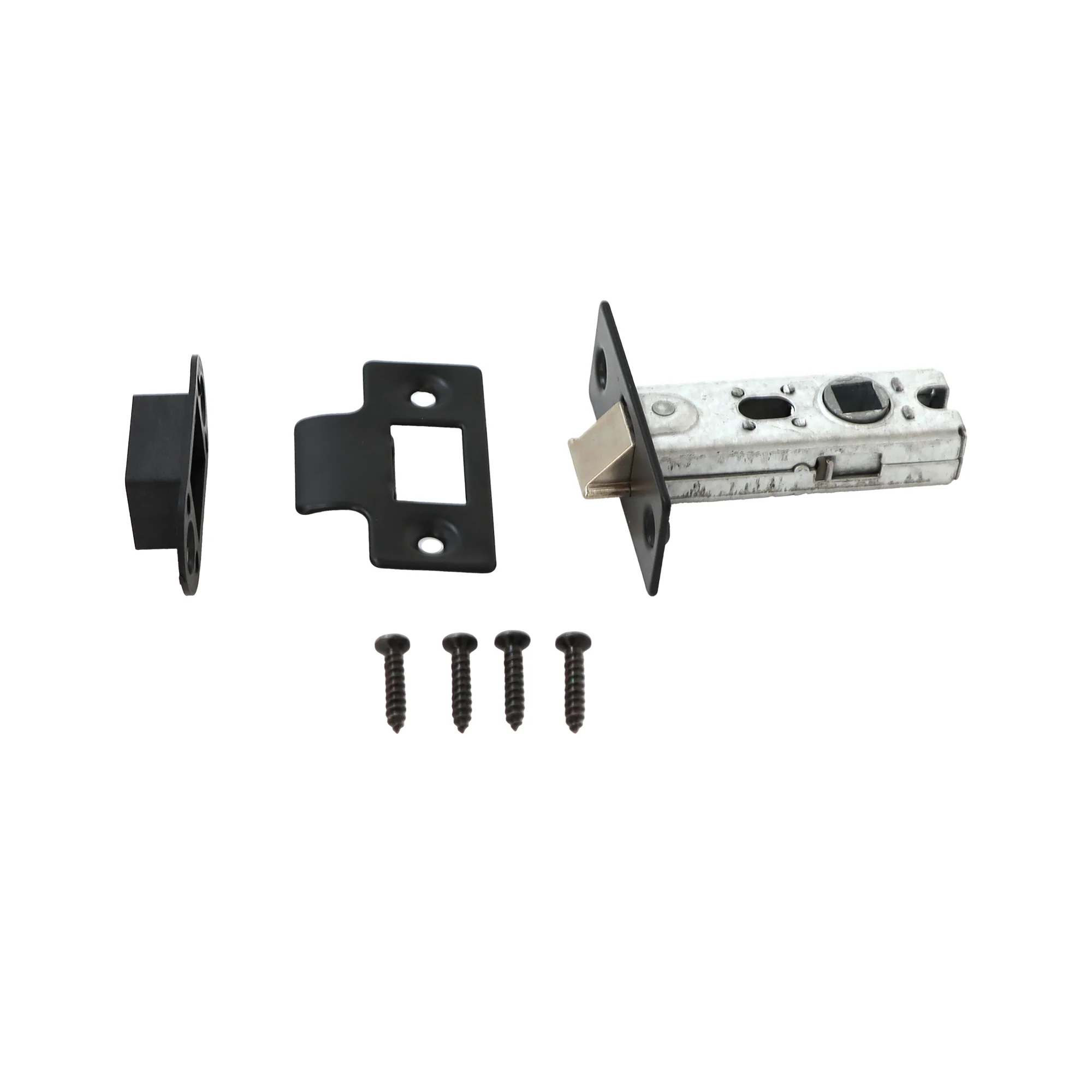 65mm Tubular Mortice Latch - Matt Black - Image 2