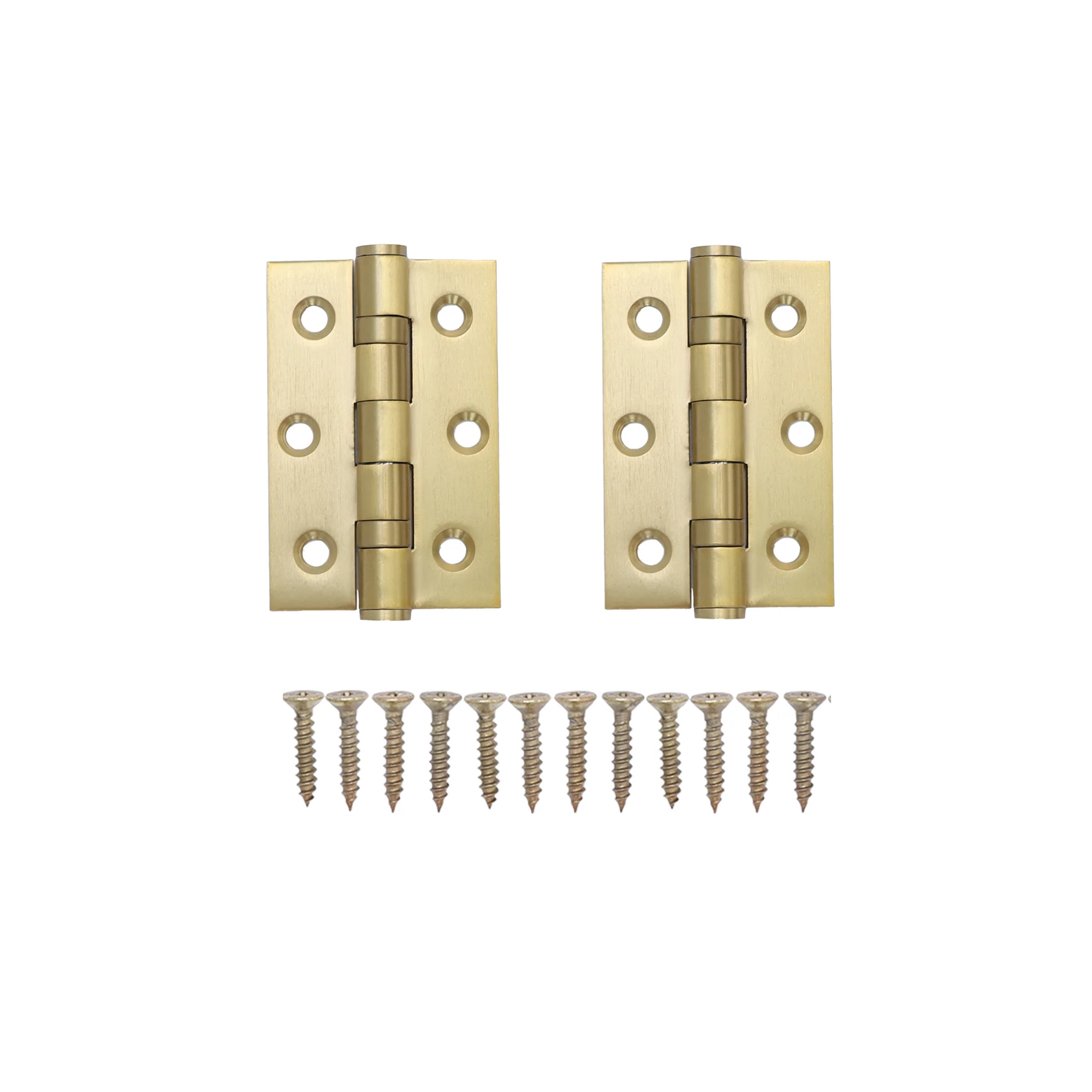 76mm Ball Bearing Hinge Pair - Satin Gold