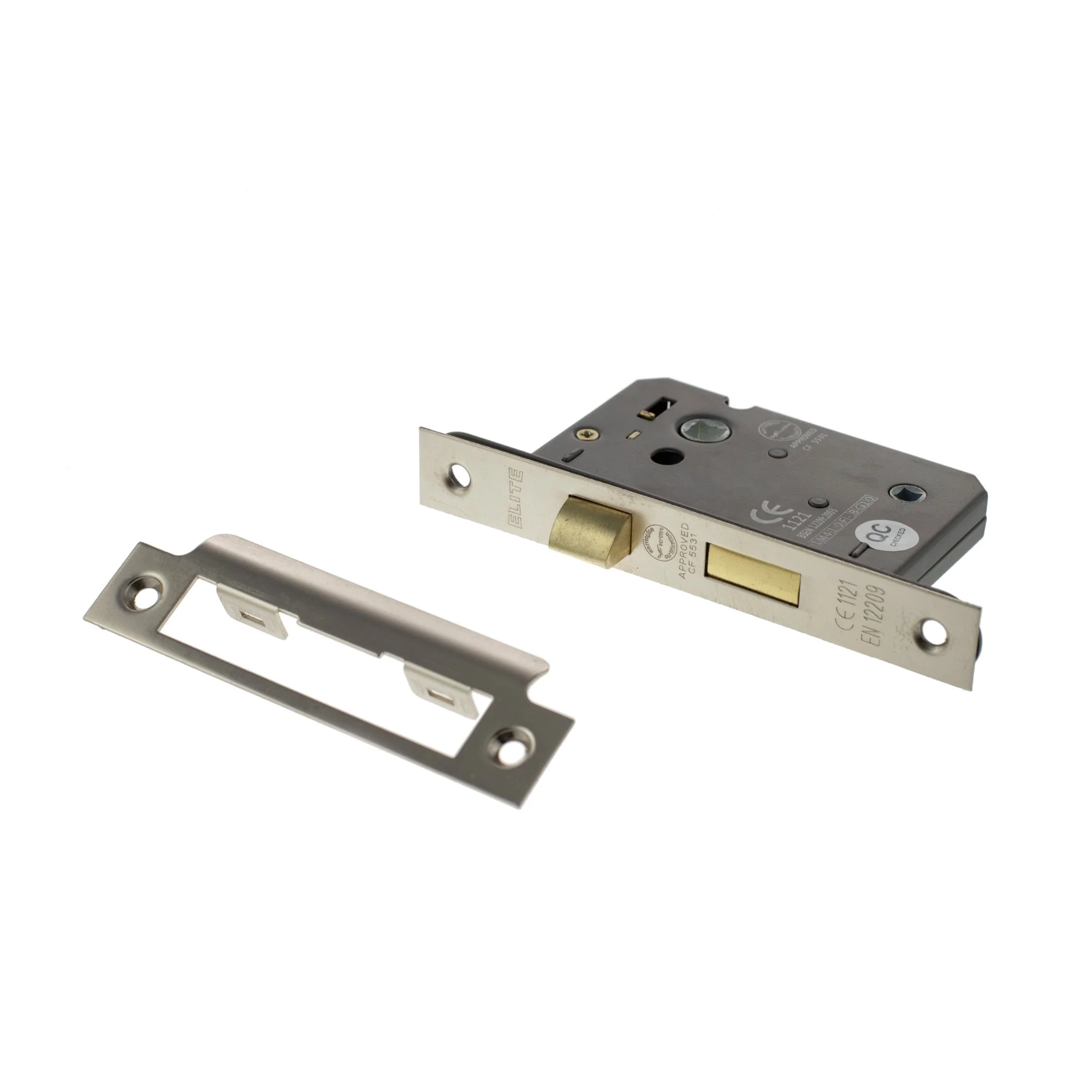 63mm (2.5'') CE Bathroom Lock - Satin Nickel - Image 2