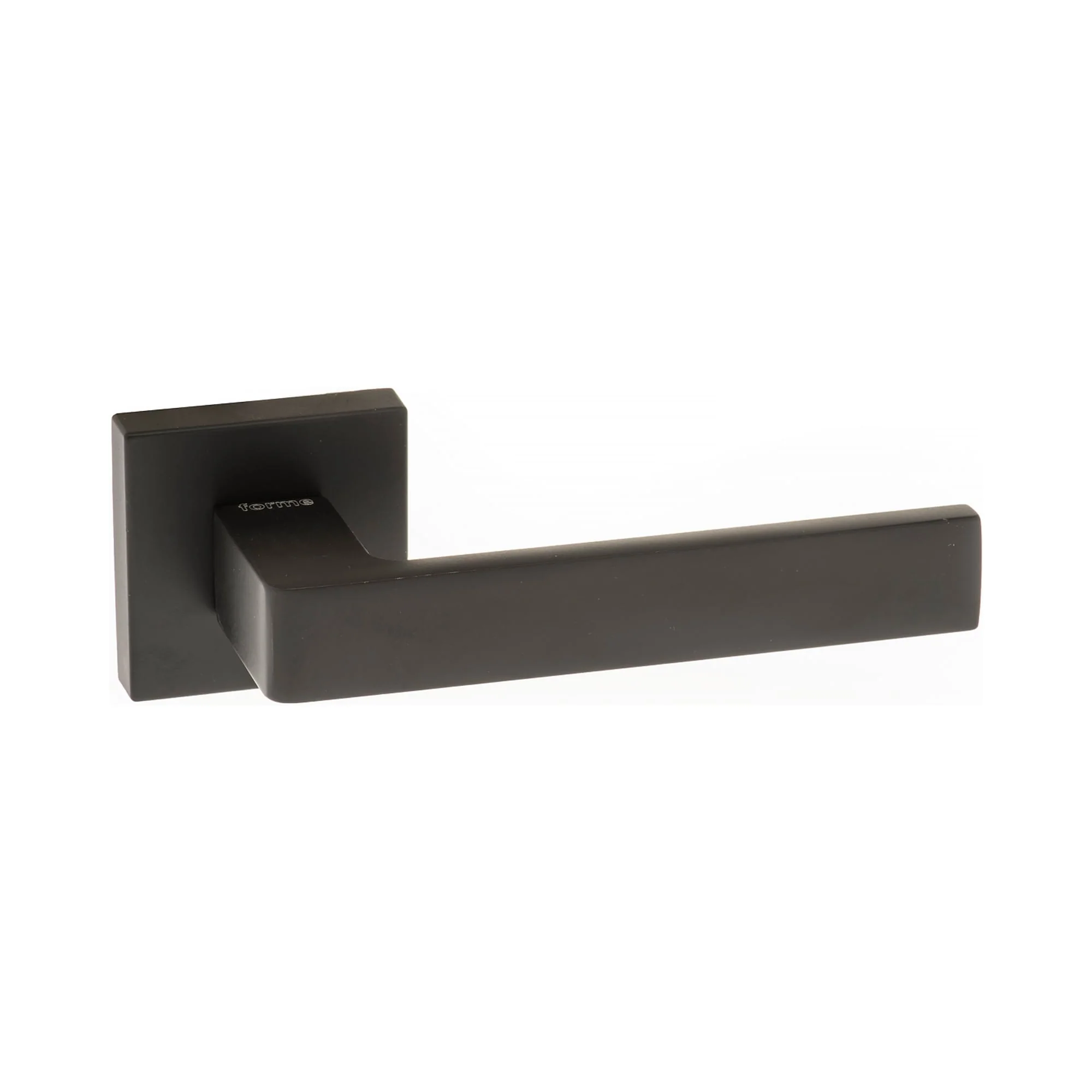 Forme Asti Designer Square Lever Door Handle - Matt Black