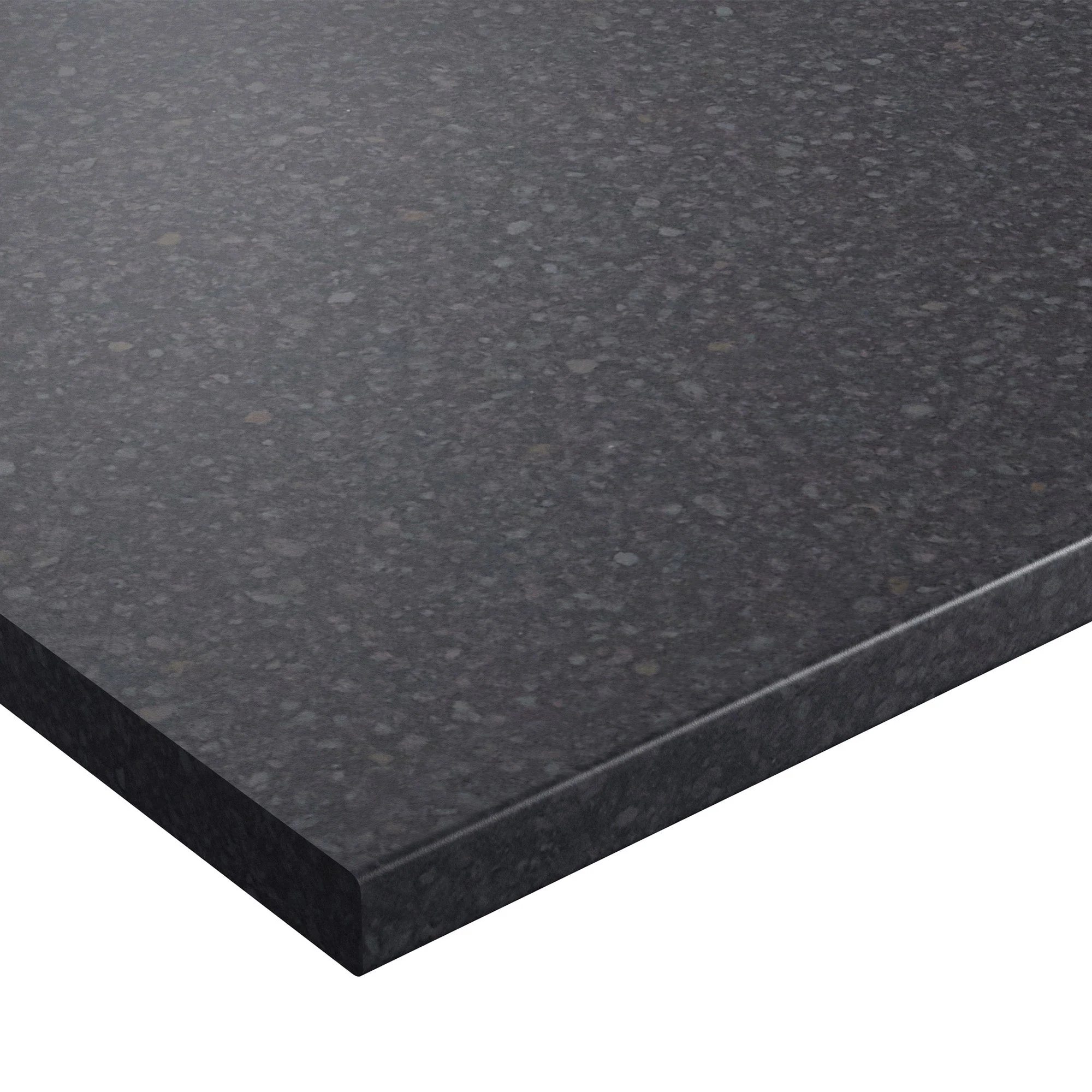 Black Atrium - Rounded Edge Laminate Worktop 3000mm x 600mm x 28mm - Image 3