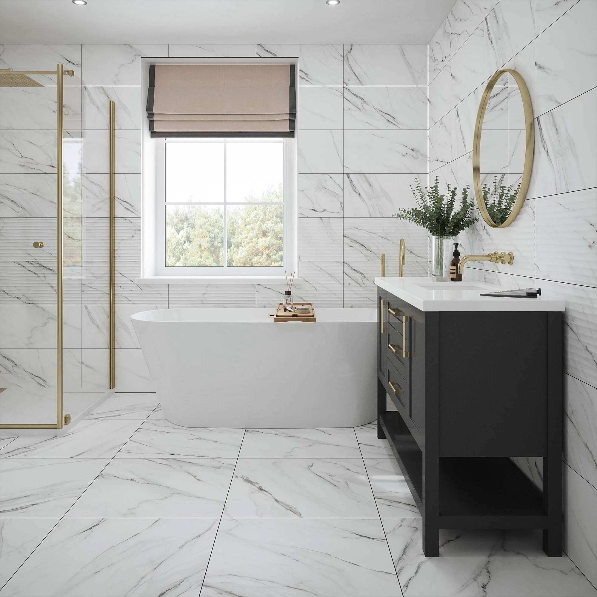 Clarence Matt - Smooth Porcelain Wall & Floor Tile Sample - Image 2