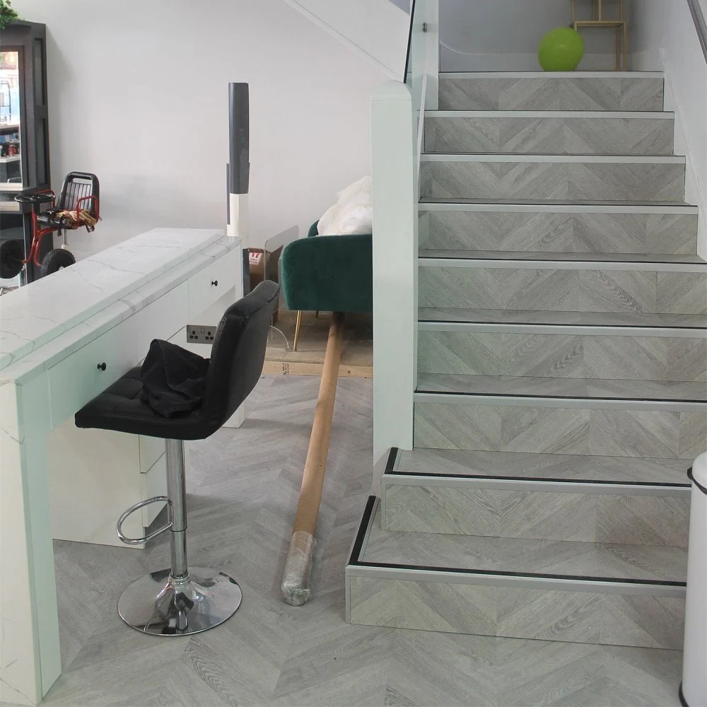 Light Grey - Masterpieces Water-resistant 8mm Matt Laminate Flooring - Image 4