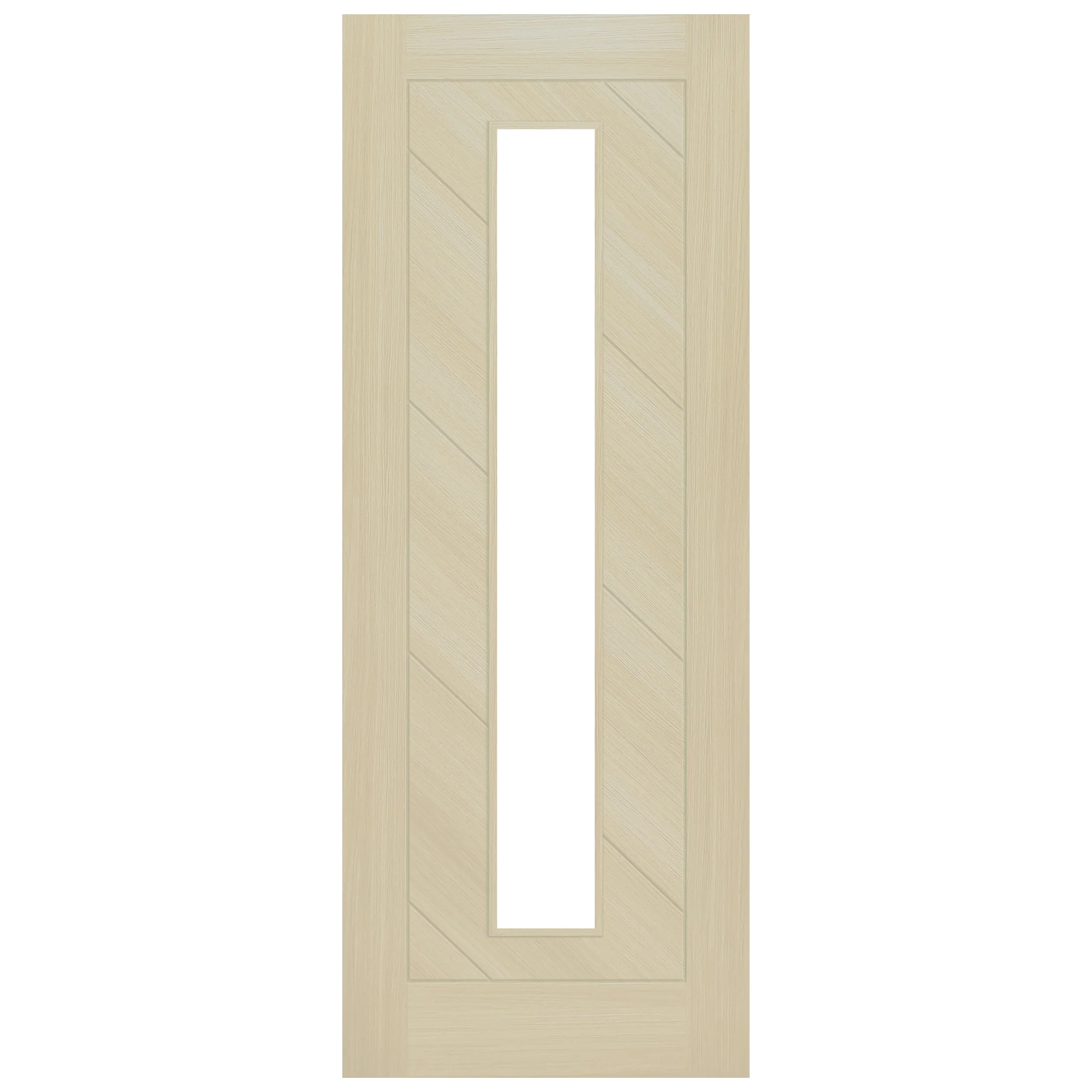 Blonde Oak Internal Fully Finished Endure Laminate Stockholm Clear Glass Double Door - Image 2