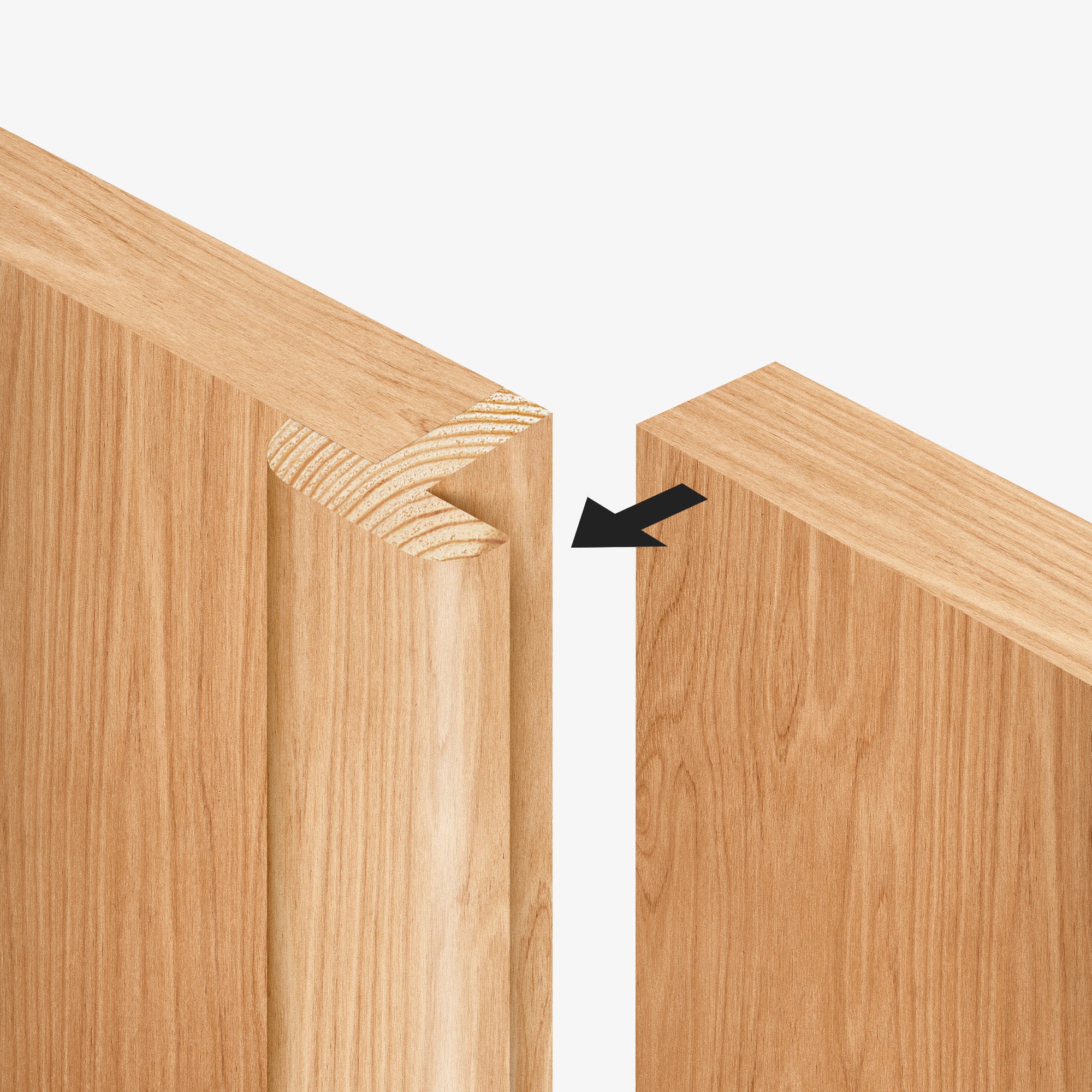 Oak Internal Fully Finished Monza Double Door - Image 3