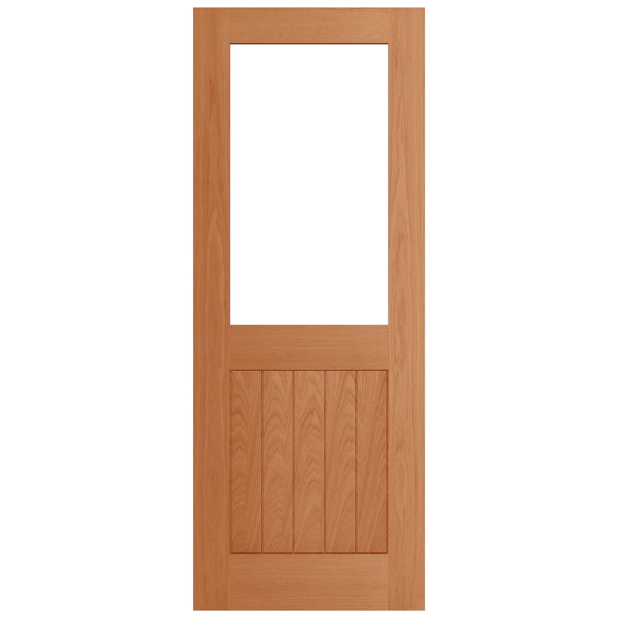Oak Internal Fully Finished Farley Half Light Clear Glass Door - Image 3