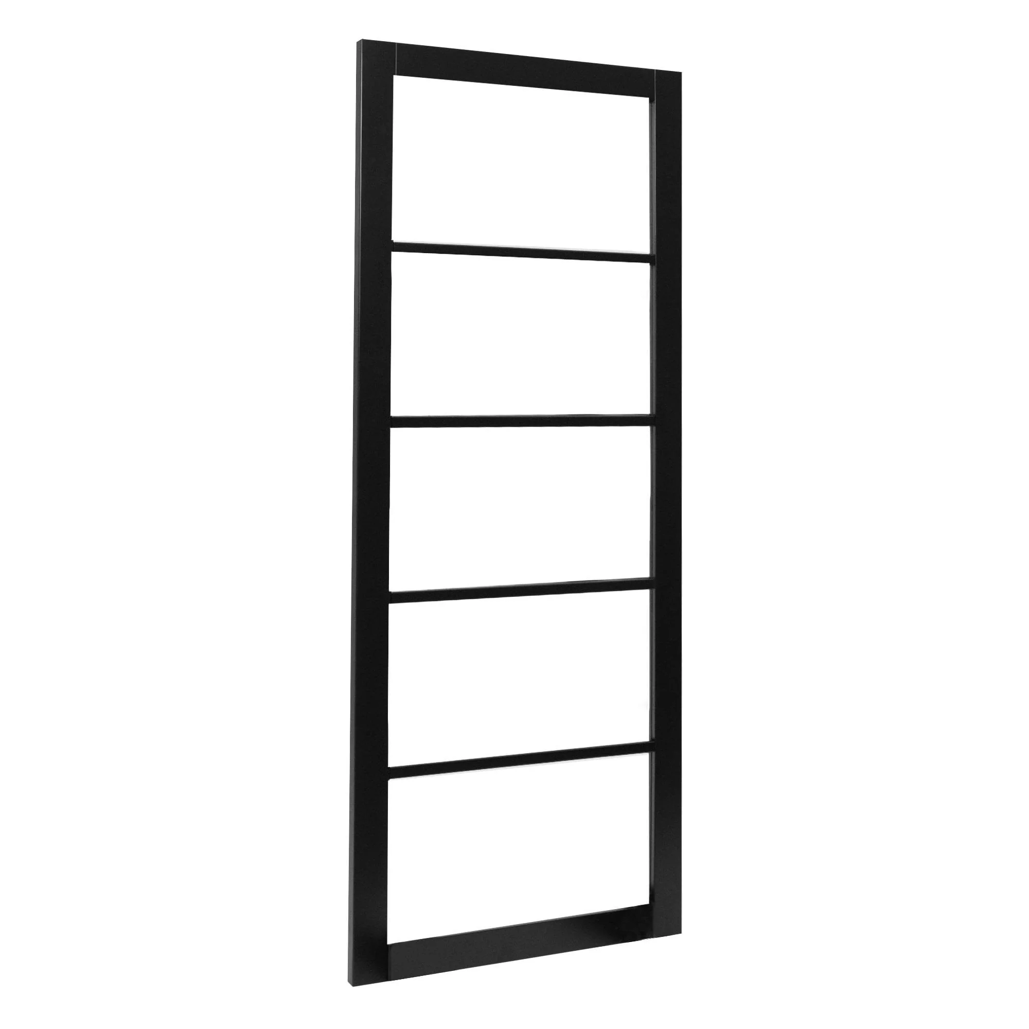 Jet Black Internal Fully Finished Industrial Studio 5 Light Clear Glass Door - Image 2