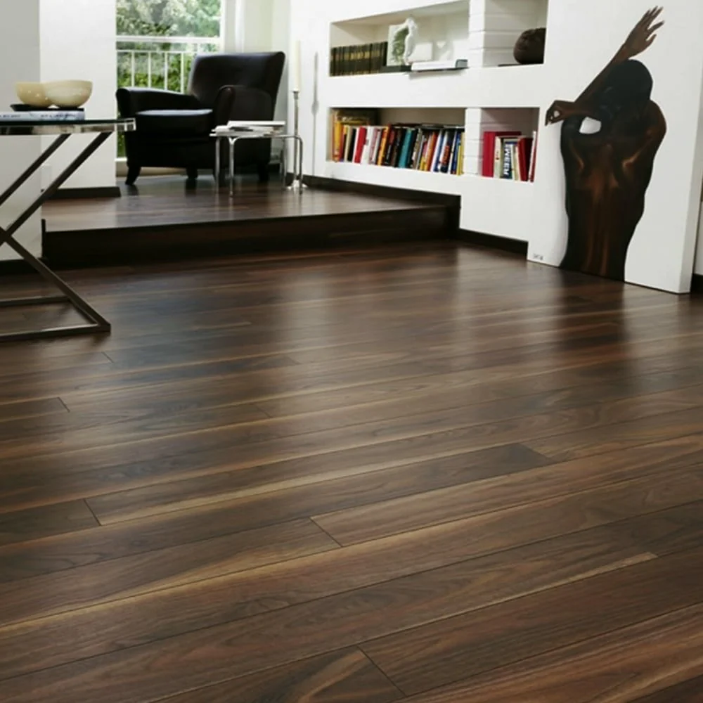 Dark Walnut - Eurohome Vario+ 12mm Laminate Flooring