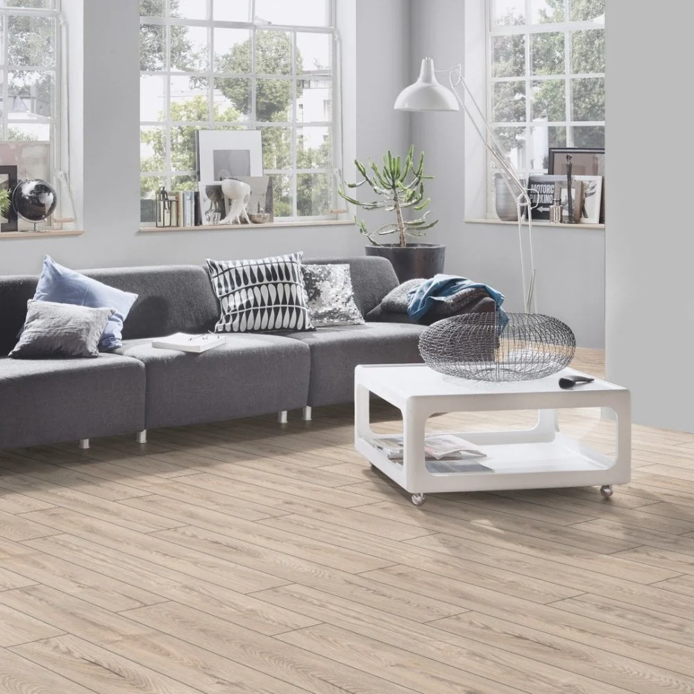 Mushroom Carpenter Oak - Atlantic 10mm Handscraped Moisture Resistant Laminate Flooring - Image 7