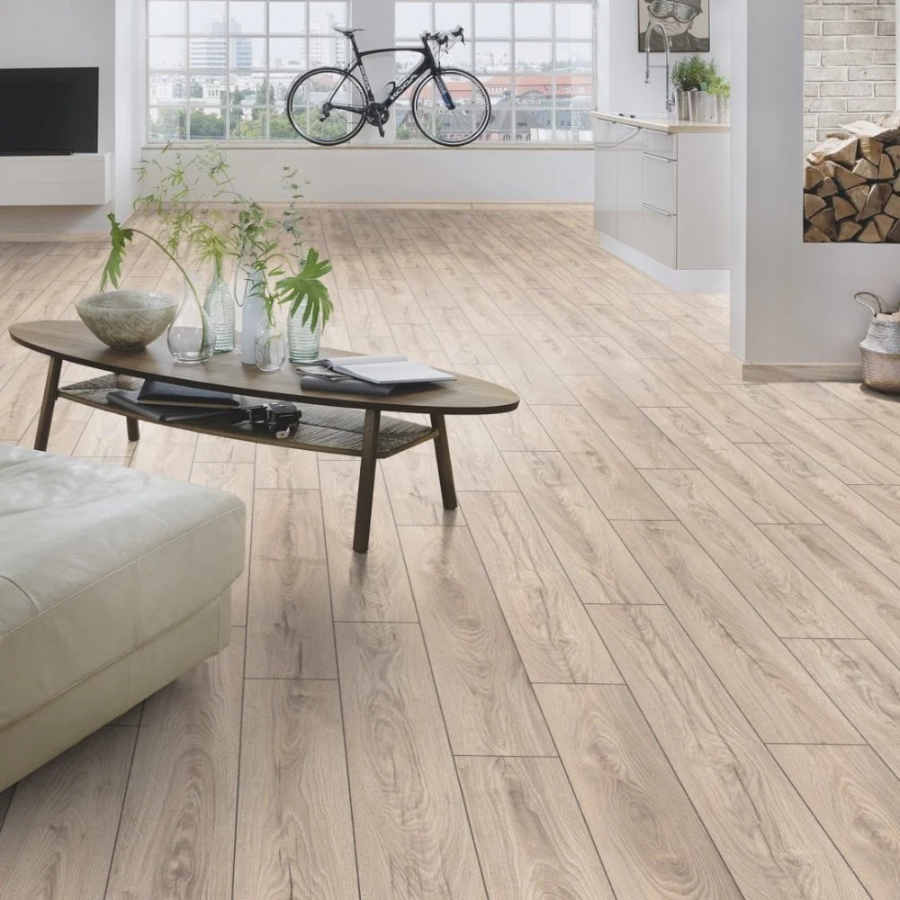Mushroom Carpenter Oak - Atlantic 10mm Handscraped Moisture Resistant Laminate Flooring - Image 8