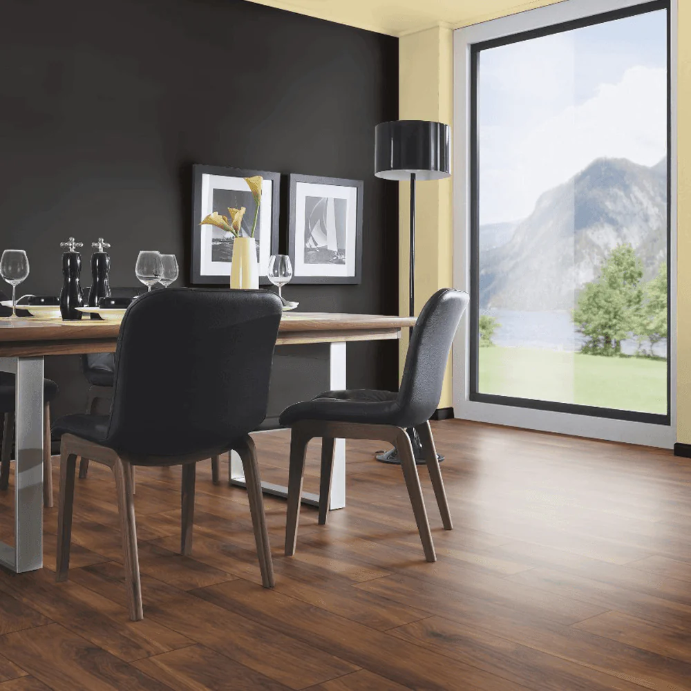 Red River Hickory - Atlantic 10mm Handscraped Moisture Resistant Laminate Flooring - Image 3