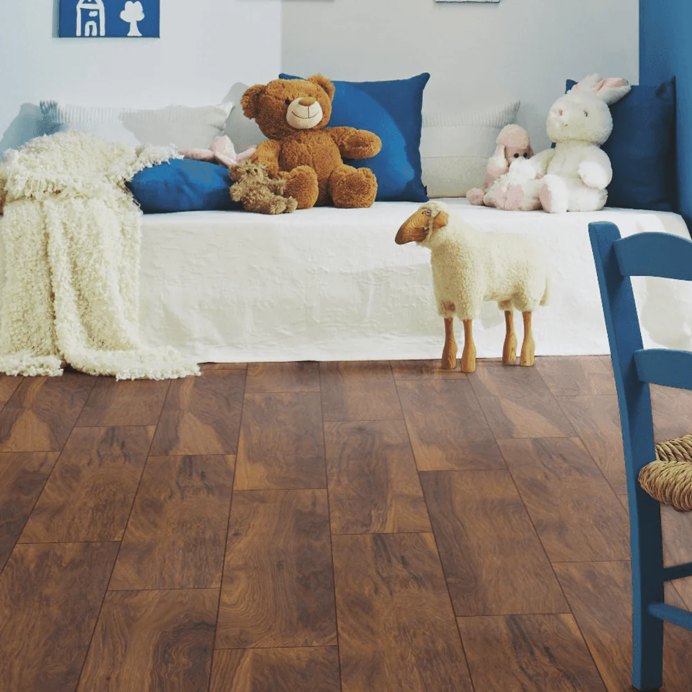 Red River Hickory - Atlantic 10mm Handscraped Moisture Resistant Laminate Flooring - Image 4