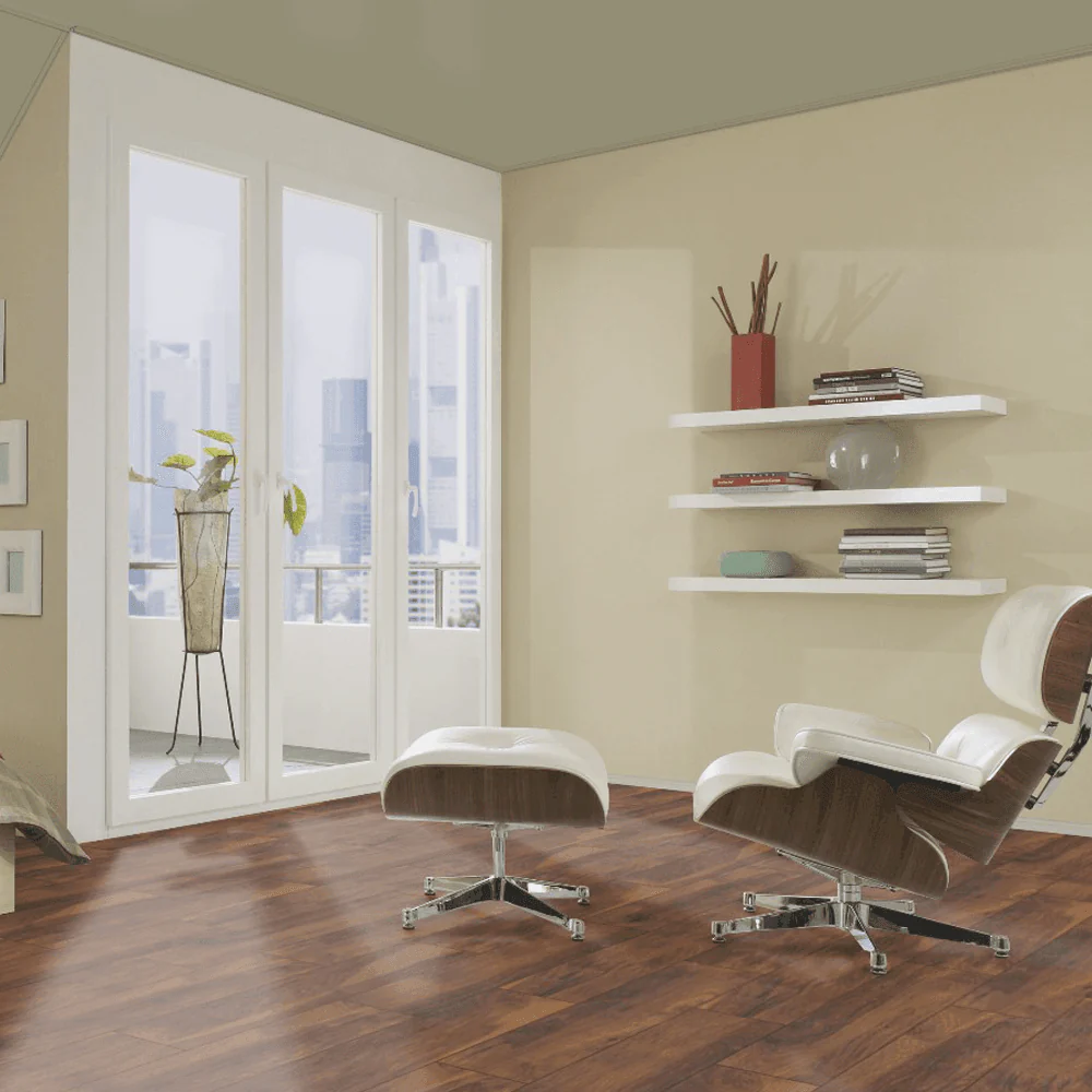 Red River Hickory - Atlantic 10mm Handscraped Moisture Resistant Laminate Flooring - Image 5