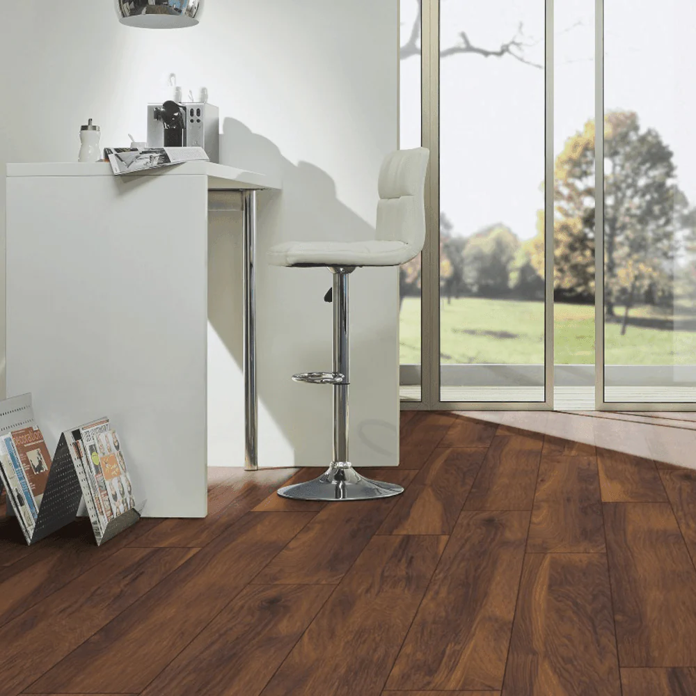 Red River Hickory - Atlantic 10mm Handscraped Moisture Resistant Laminate Flooring - Image 6