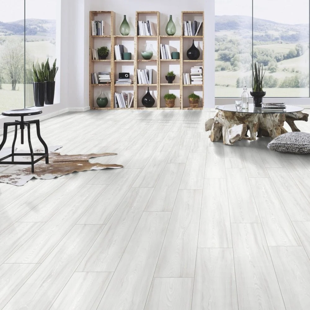 Virgin Scandi Larch - Atlantic 10mm Handscraped Moisture Resistant Laminate Flooring - Image 3