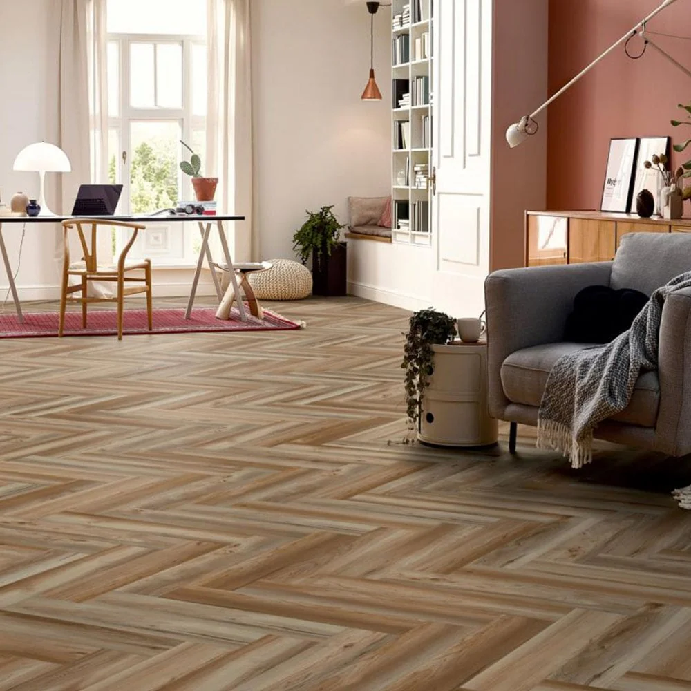 Villosa Nature - Herringbone 8mm Laminate Flooring
