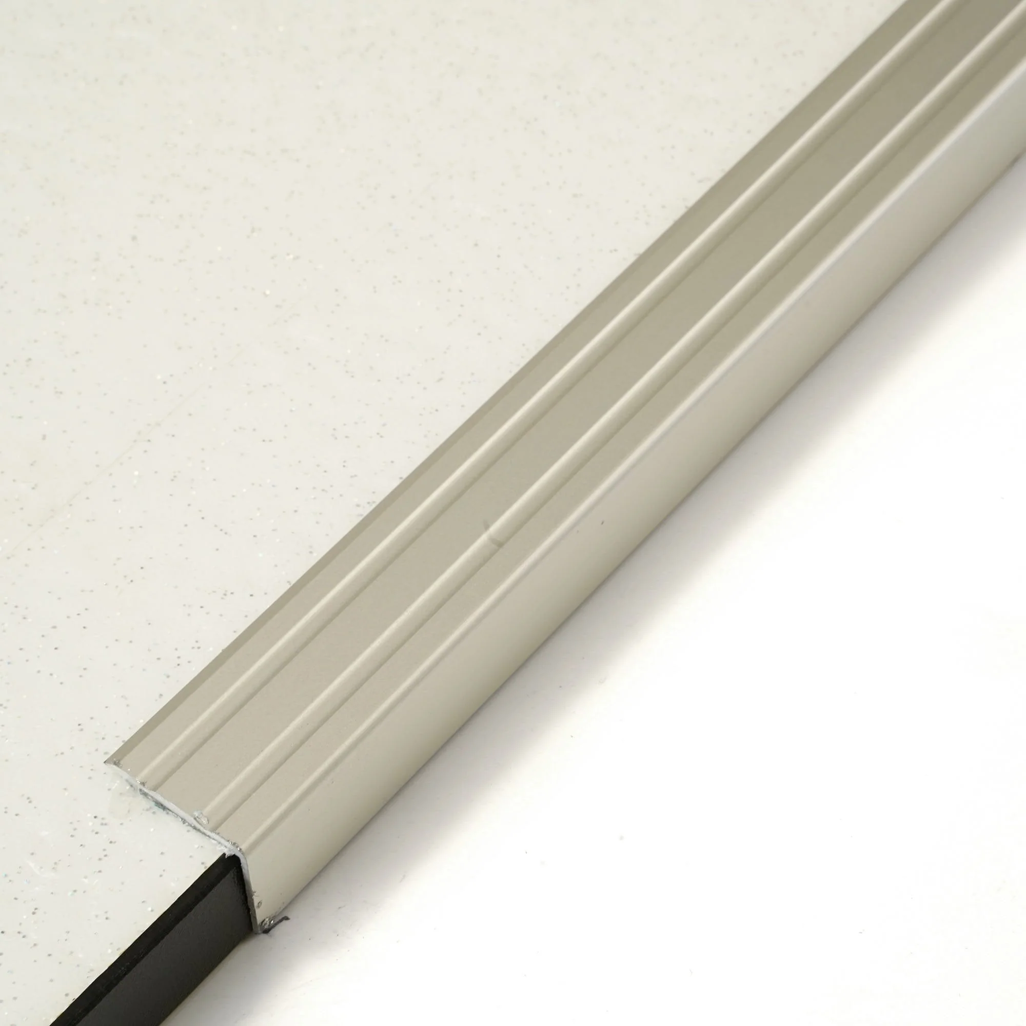 Polished Silver - 900mm Self-Adhesive Stair Nosing Door Profile