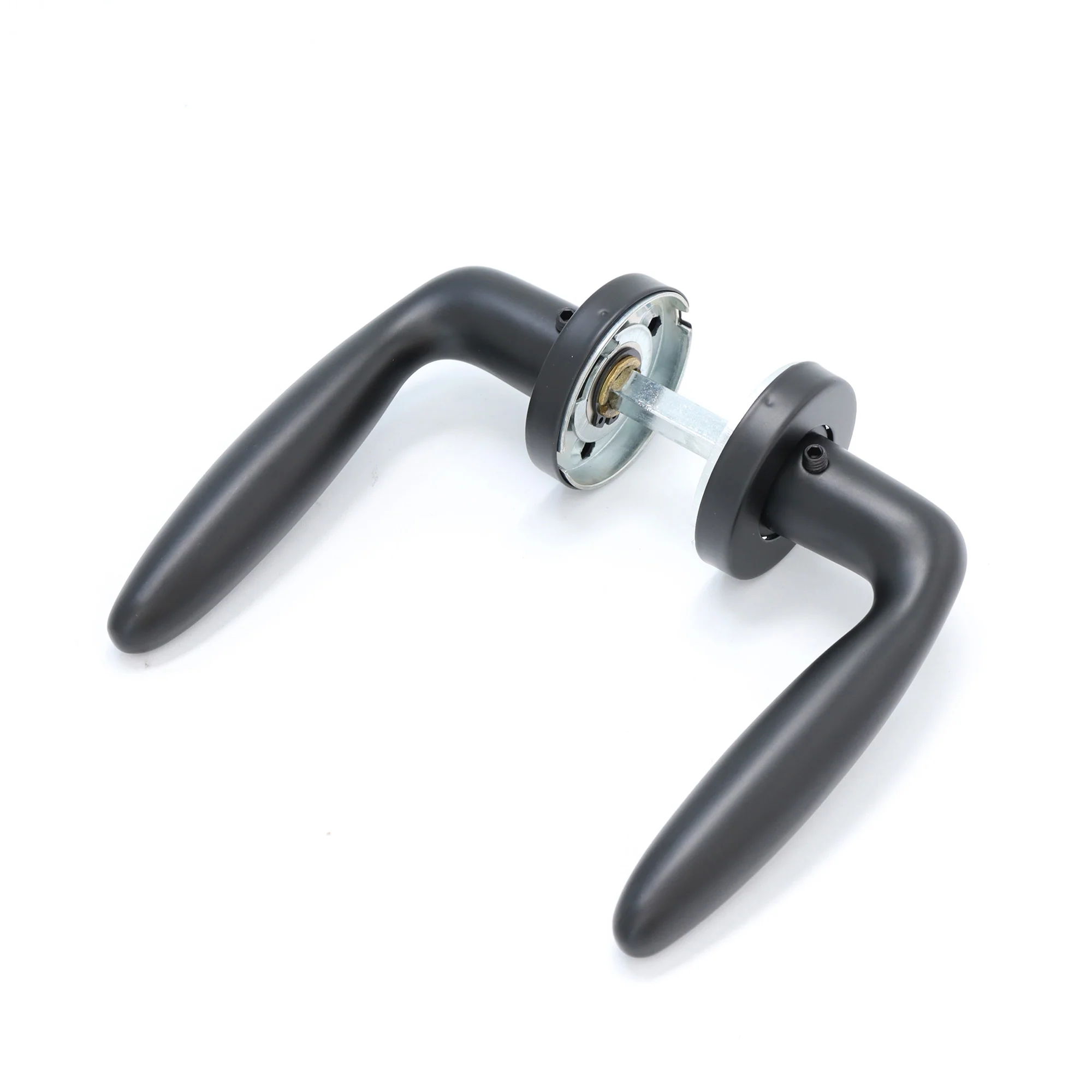 Superior Sirius Lever on Round Rose Handle Set - Matt Black - Image 3