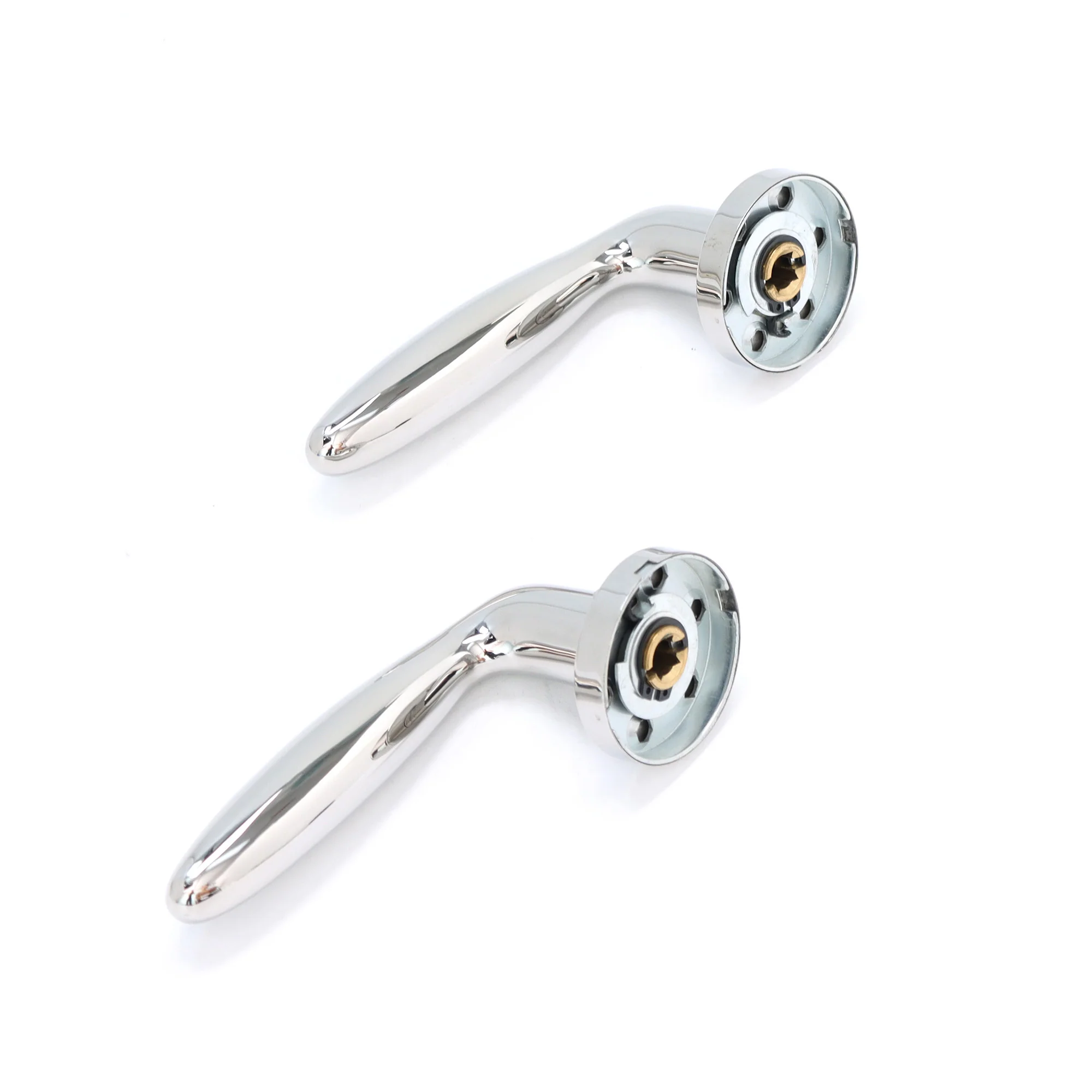 Superior Sirius Lever on Round Rose Handle Set - Polished Stainless Steel - Image 5