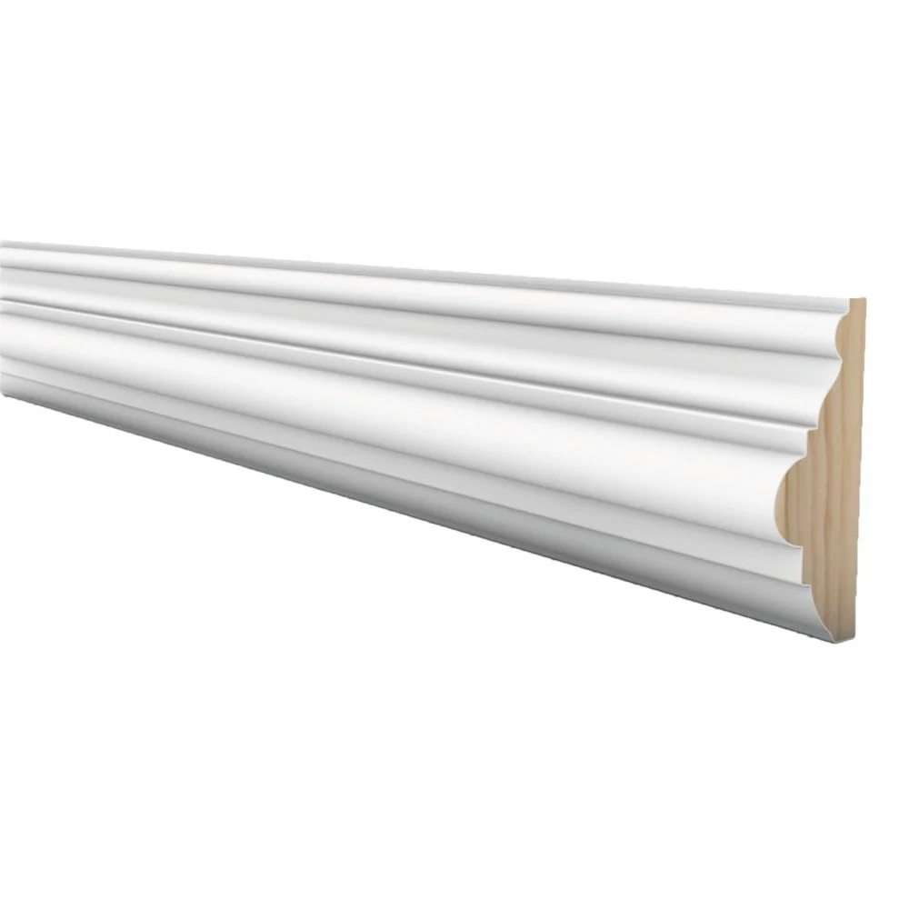 2.4m White Painted Dado Rail 27mm x 77mm