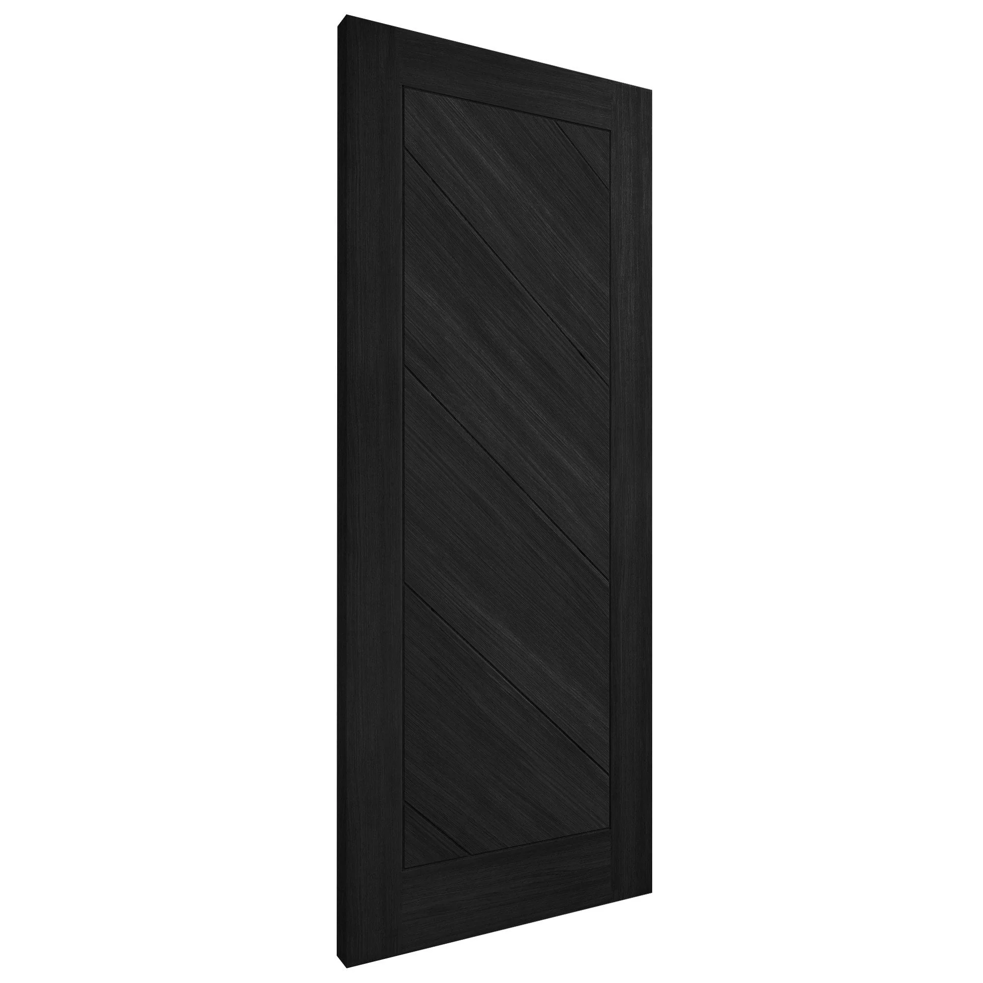 Black Internal Fully Finished Endure Laminate Stockholm FD30 Fire Door - Image 2