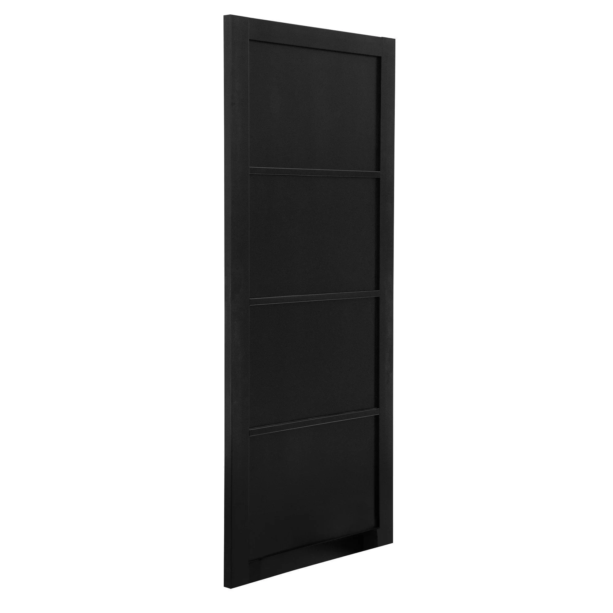 Jet Black Internal Fully Finished Industrial Studio 4 Panel Made-to-Measure Door (120541) - Image 4