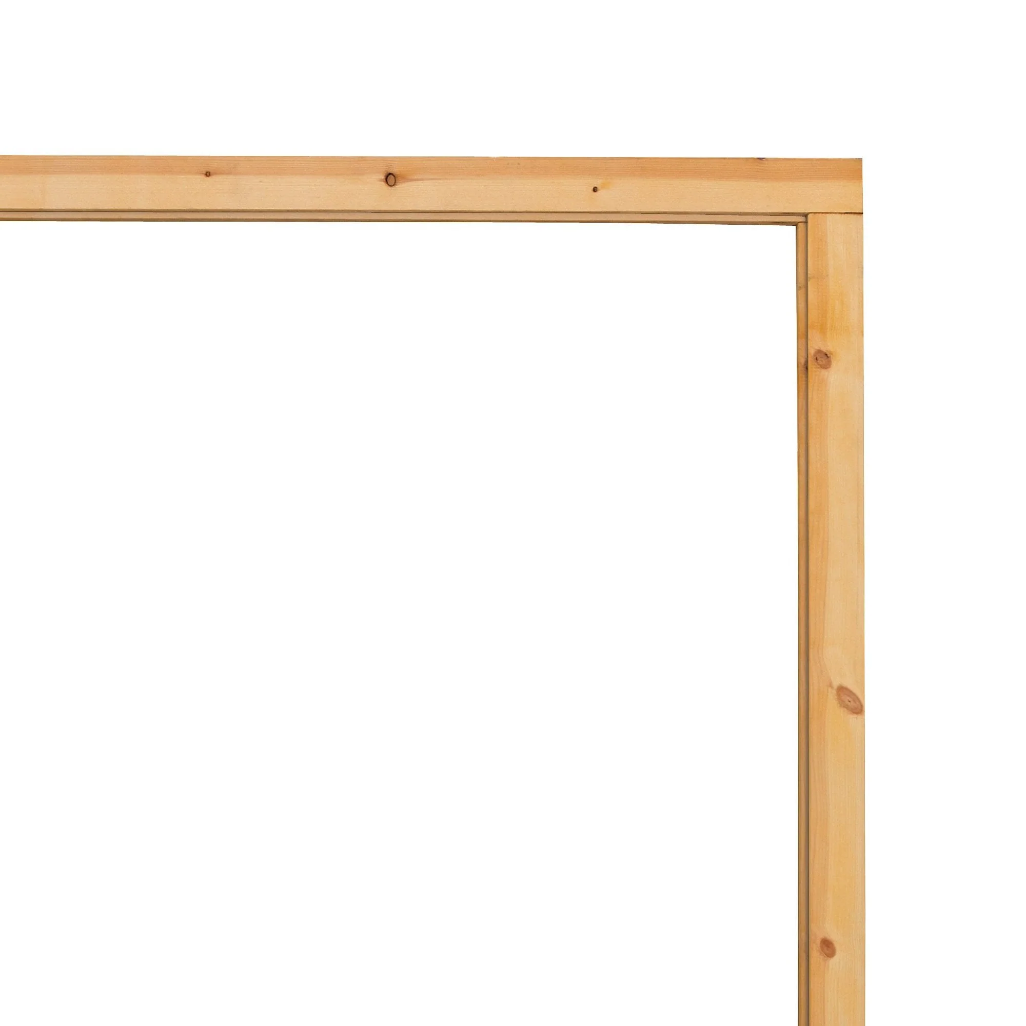 External Universal Unfinished Knotty Pine Garage Door Frame - Image 2