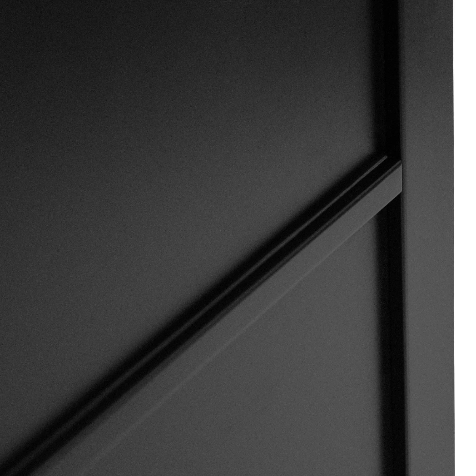 Graphite Black Internal Fully Finished Industrial Studio 5 Panel Door - Image 4