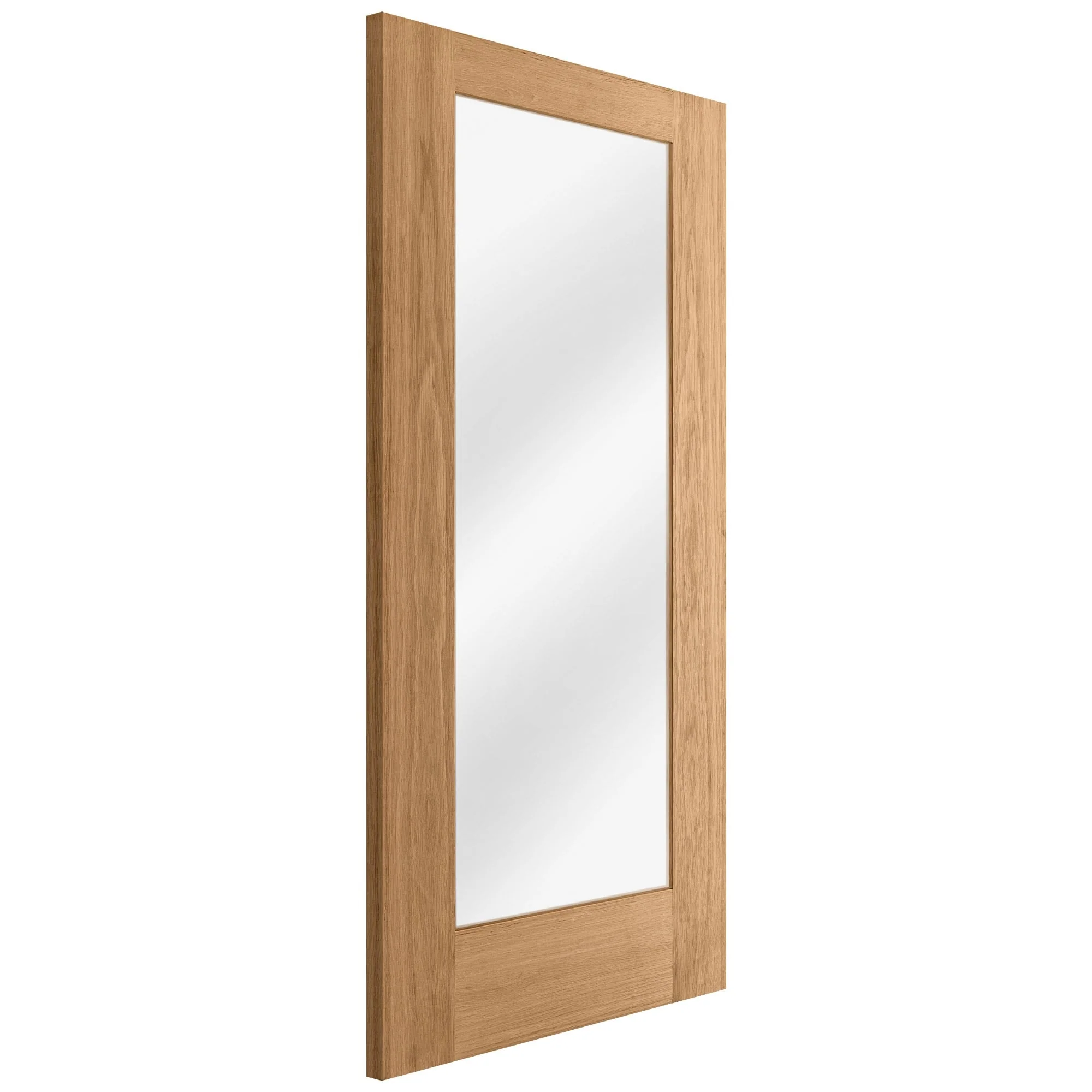 Oak Internal Fully Finished Pattern 10 1 Light Clear Glass Door - Image 4