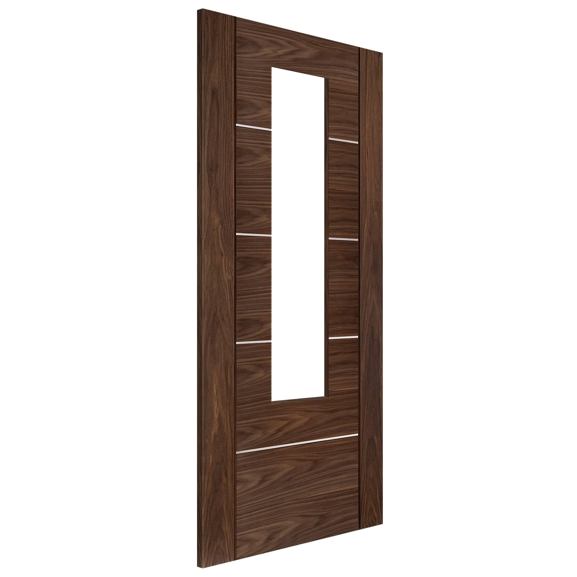 Internal Walnut Fully Finished Venice 1 Light Clear Glass Door - Image 3
