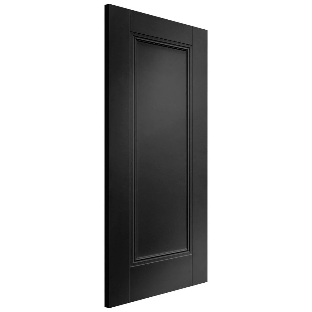 Jet Black Internal Fully Finished 1 Panel Elegance Lancaster FD30 Fire Door - Image 2