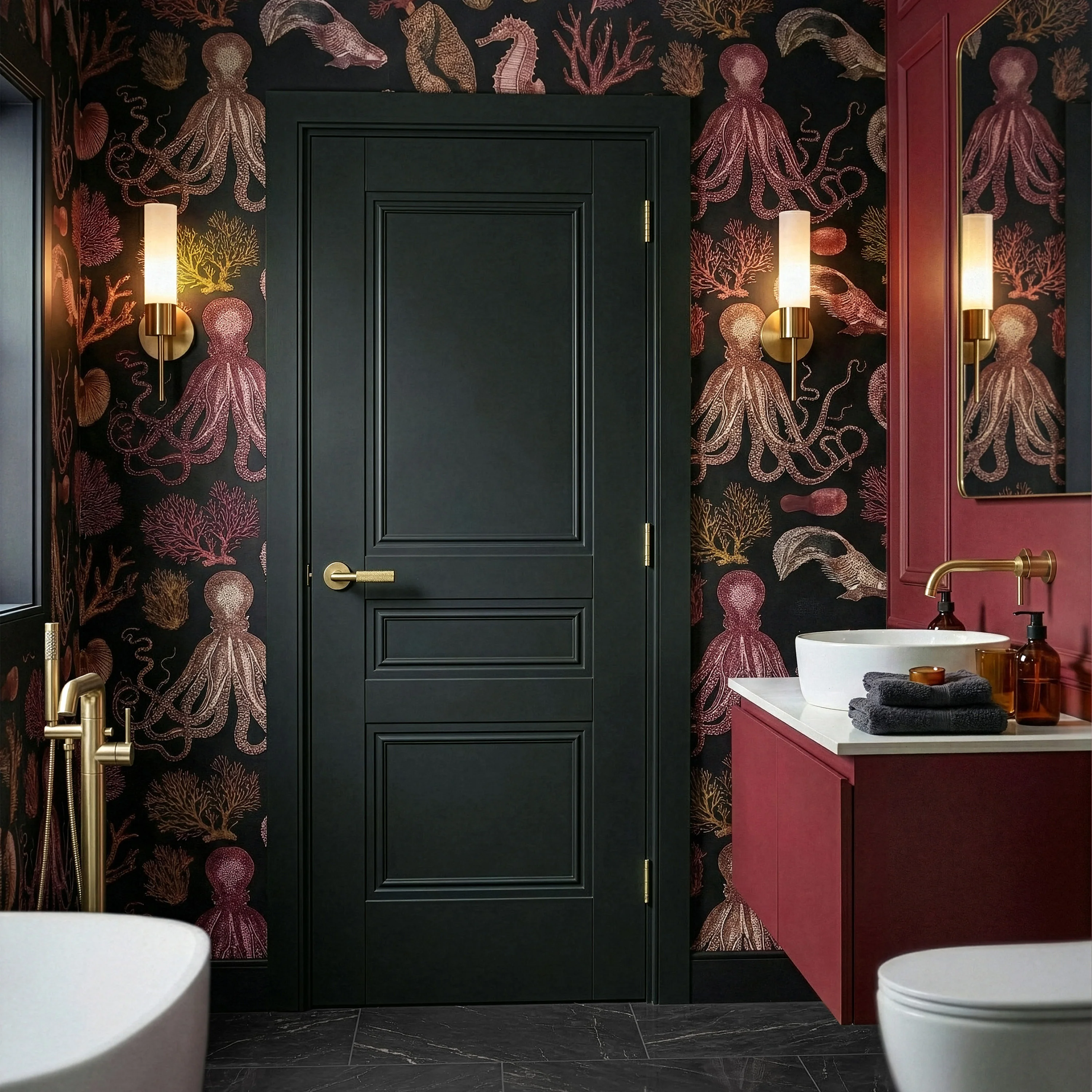 Jet Black Internal Fully Finished 3 Panel Elegance Henley Door - Image 6