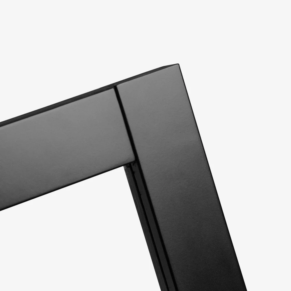 Jet Black Internal Fully Finished 4 Light Clear Glass Industrial Studio Door - Image 4