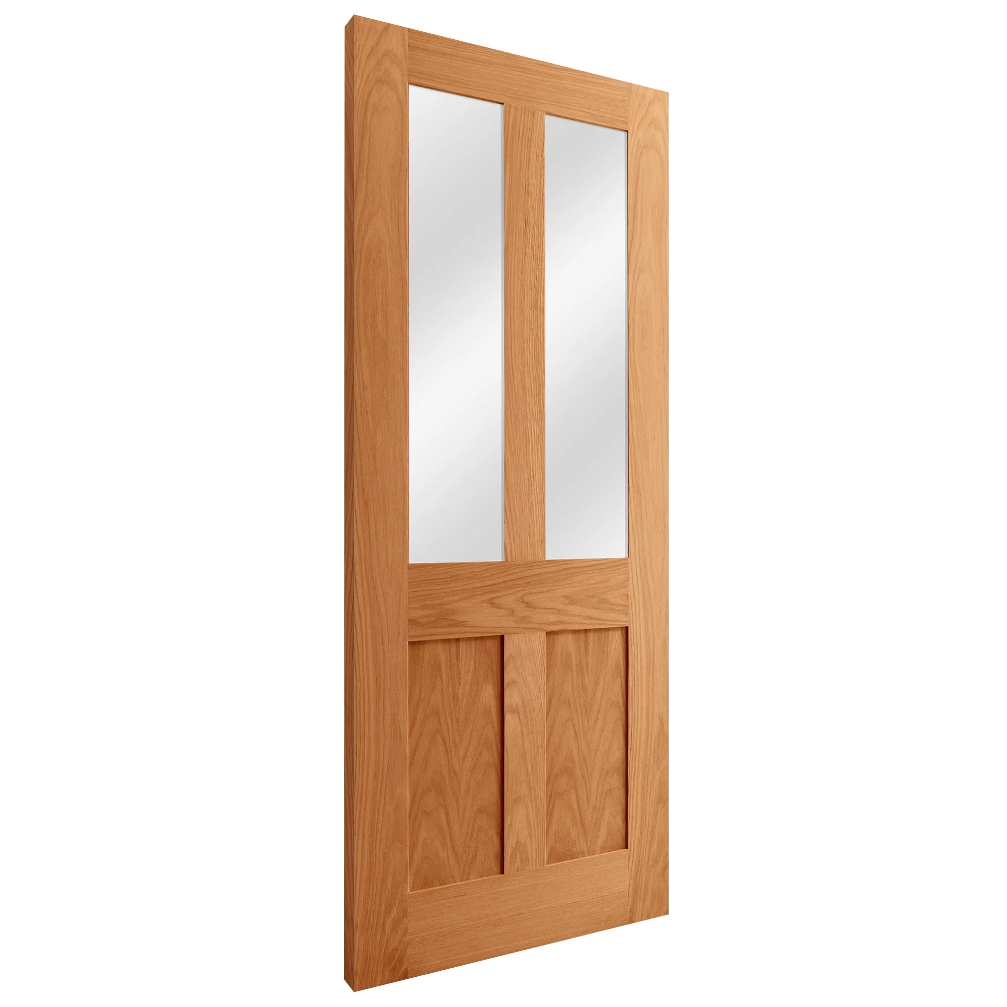 Oak Internal Fully Finished Malton 1 Light Clear Glass FD30 Fire Door (121946) - Image 2