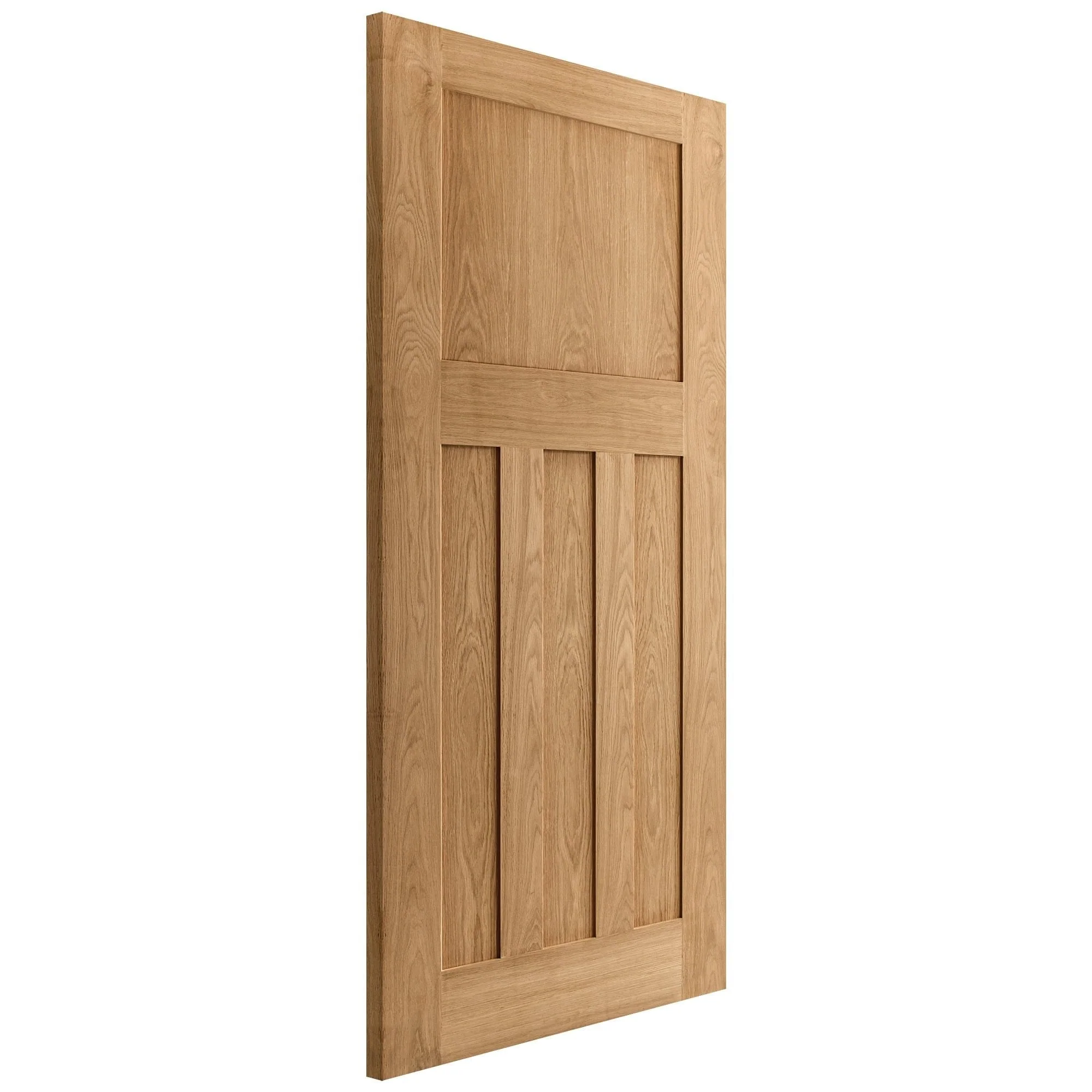 Oak Internal Unfinished 1930's DX 4 Panel Made-to-Measure Door - Image 4