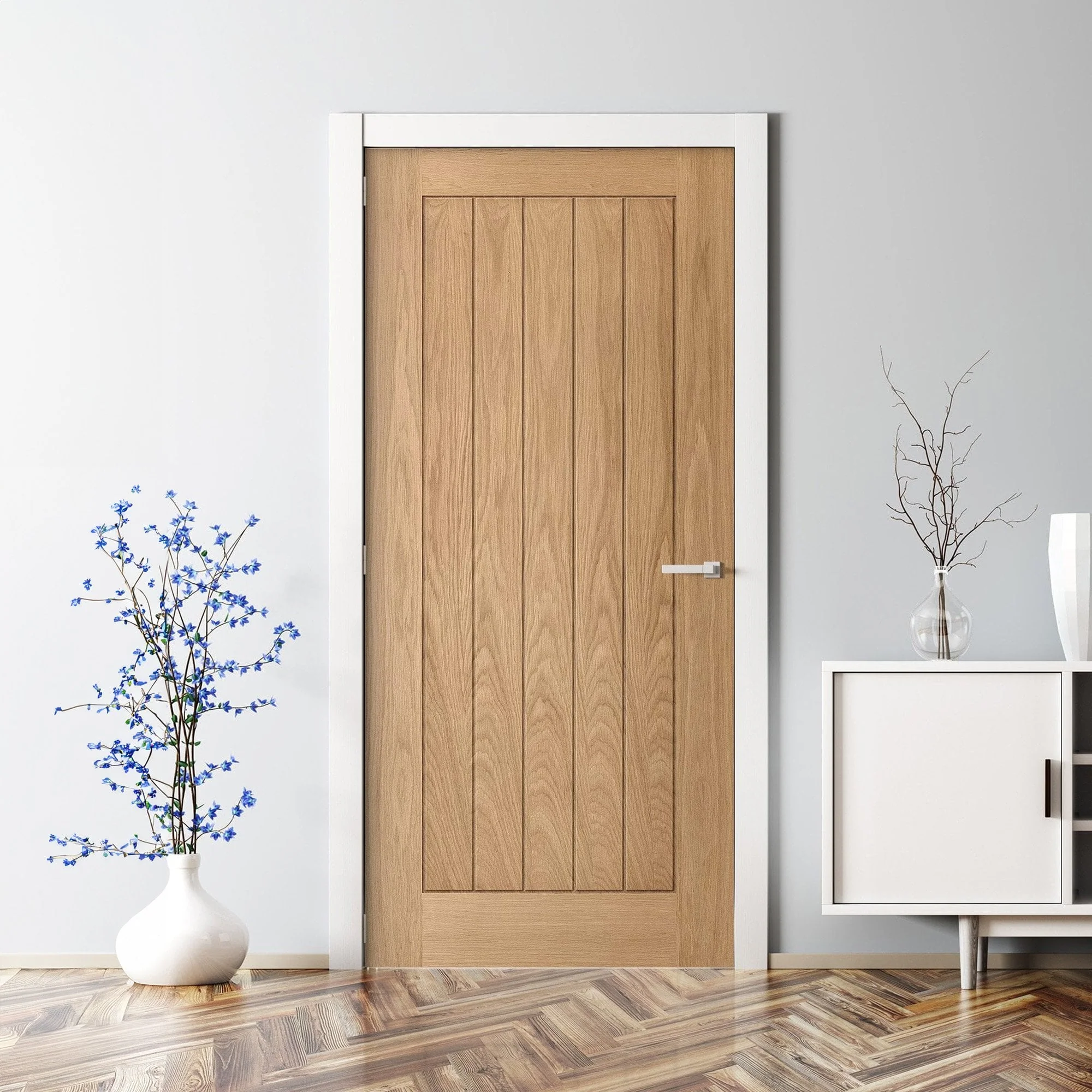 Oak Internal Unfinished Farley Made-to-Measure FD30 Fire Door
