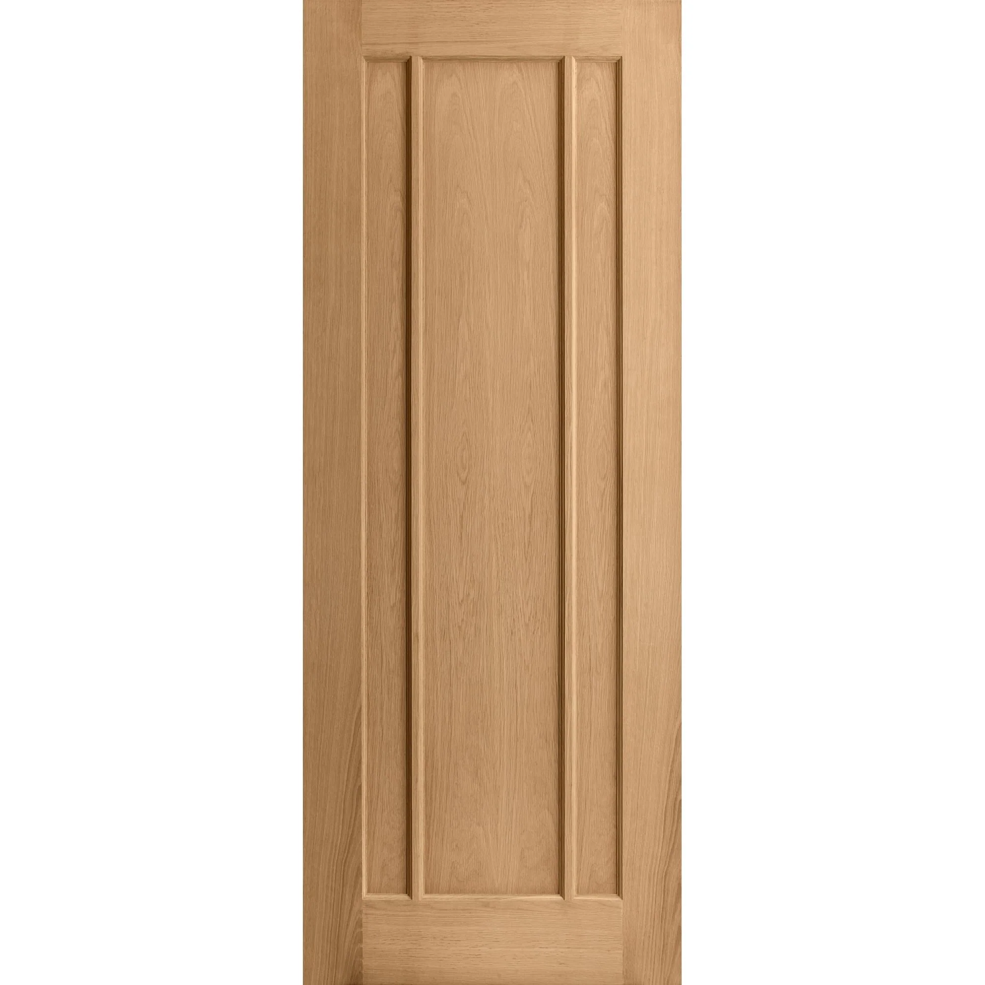 Oak Internal Unfinished Toledo 3 Panel Made-to-Measure Door - Image 3
