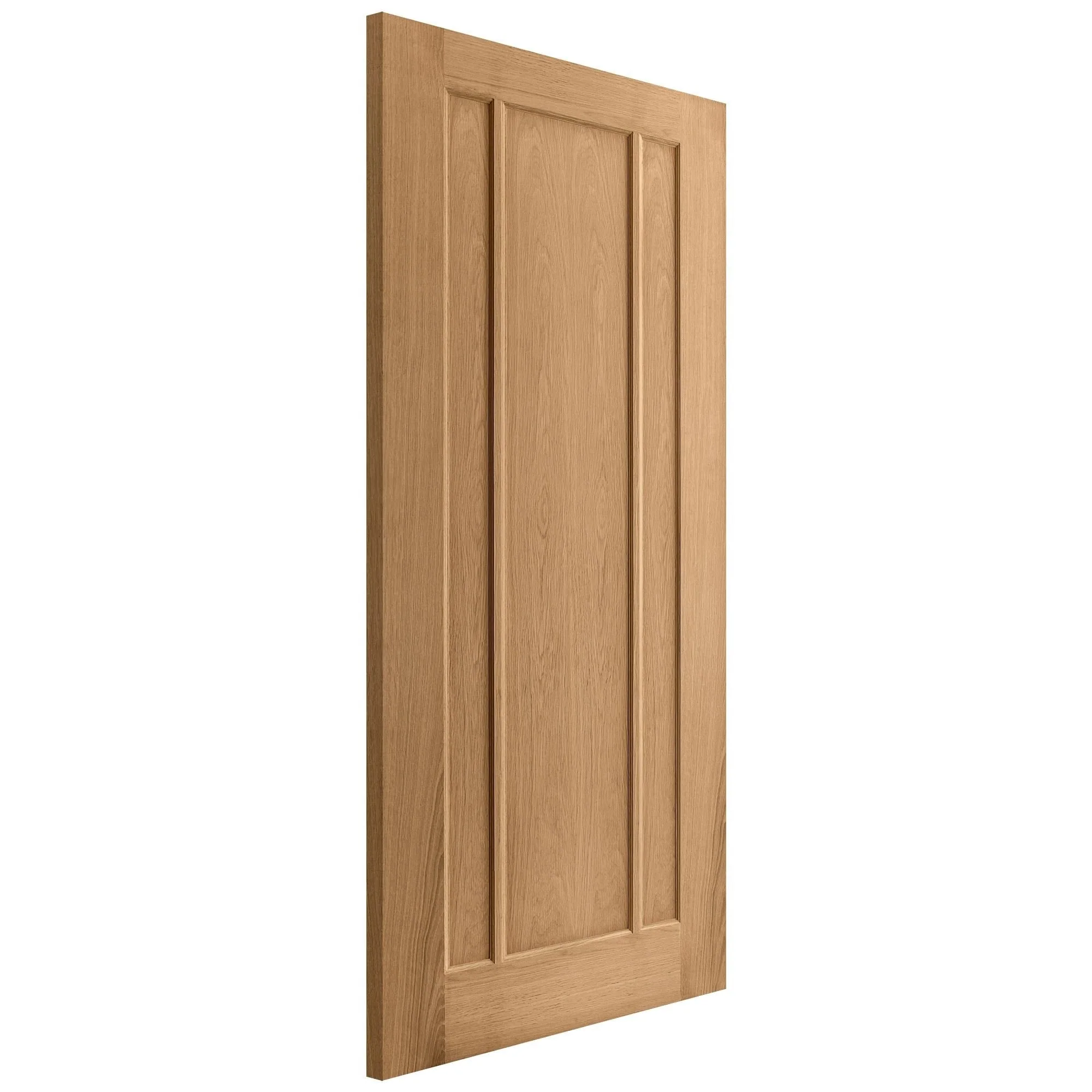 Oak Internal Unfinished Toledo 3 Panel Made-to-Measure Door - Image 4