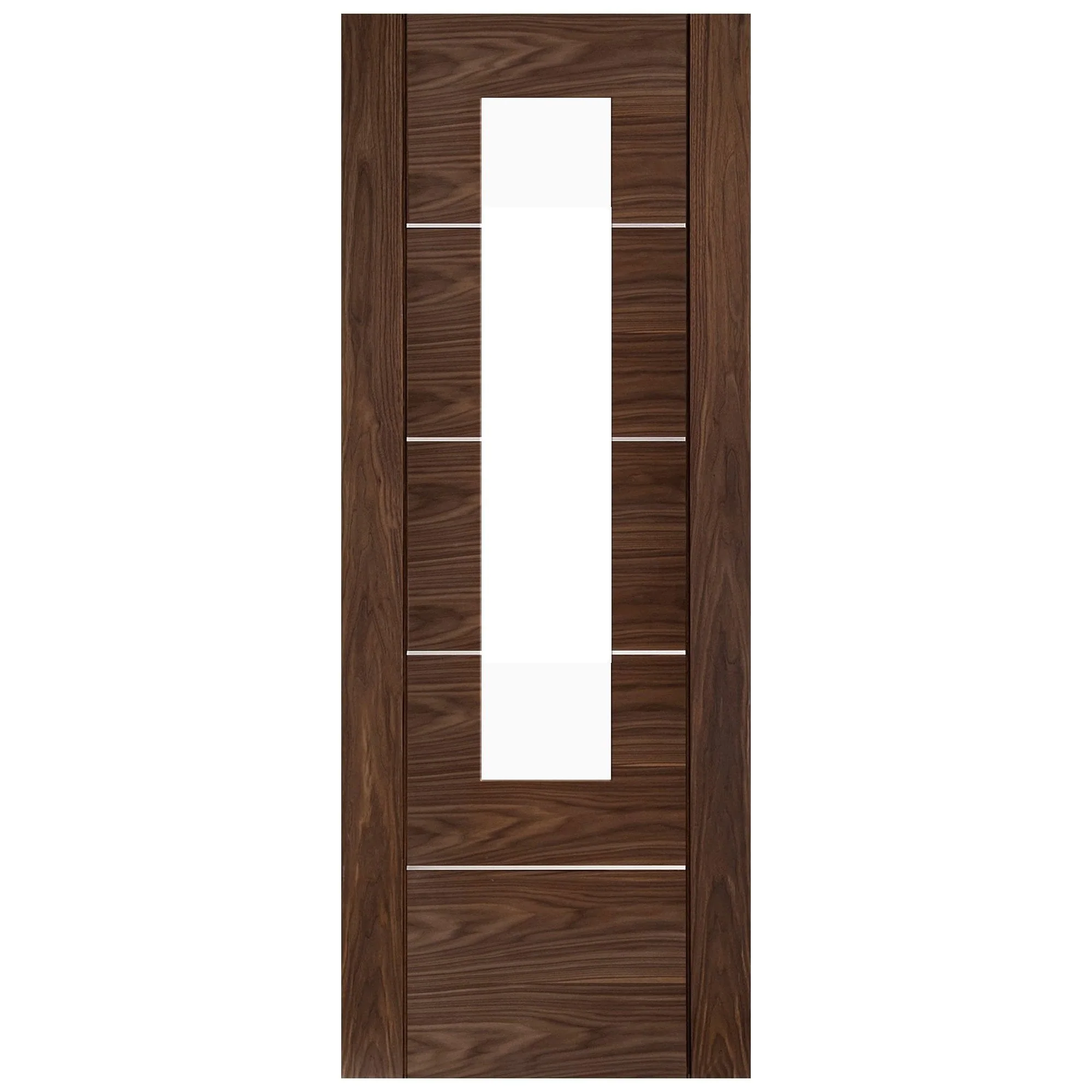 Walnut Internal Fully Finished Venice 1 Light Clear Glass Made-to-Measure Door - Image 2