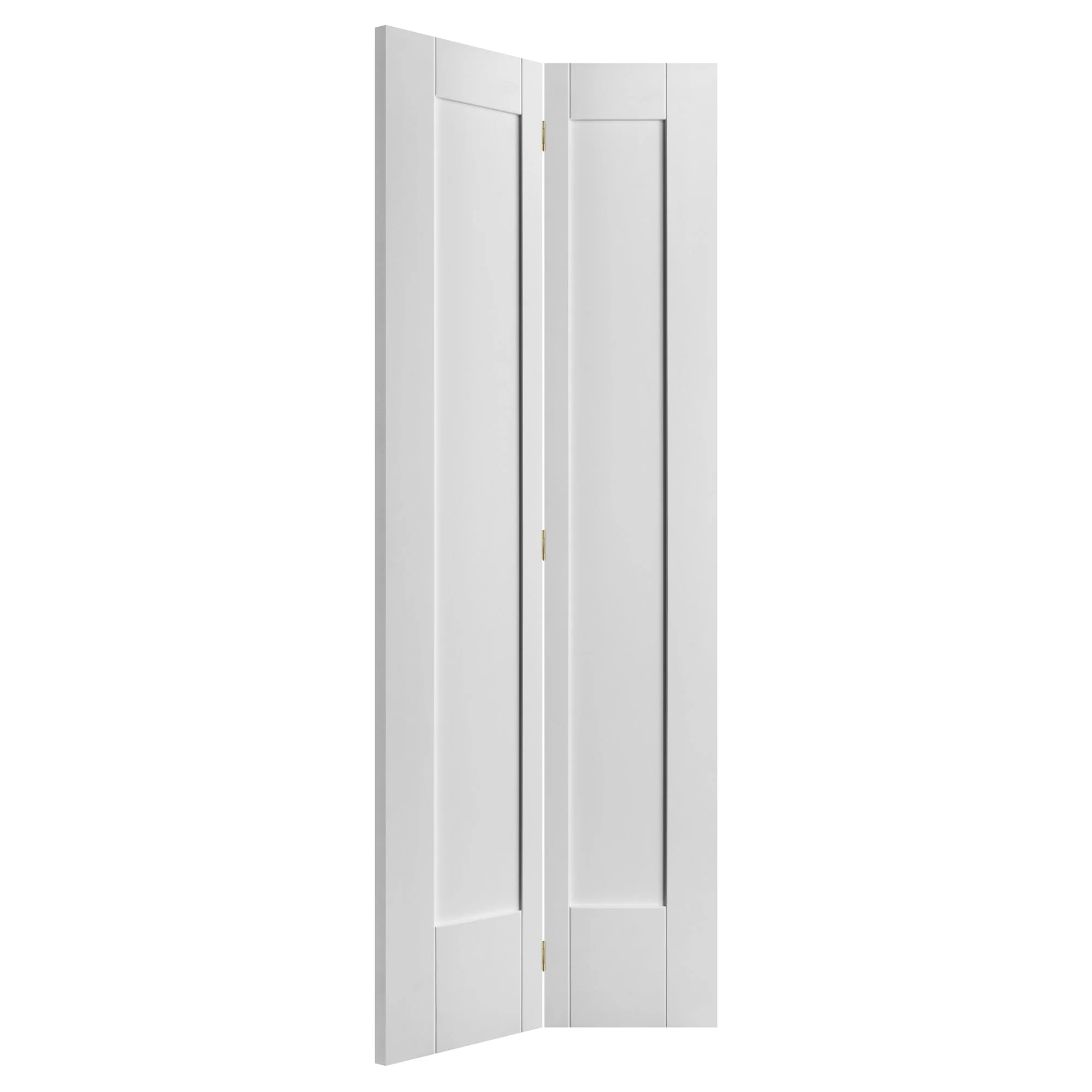 White Internal Bifold Primed Pattern 10 2 Panel Door - Image 2