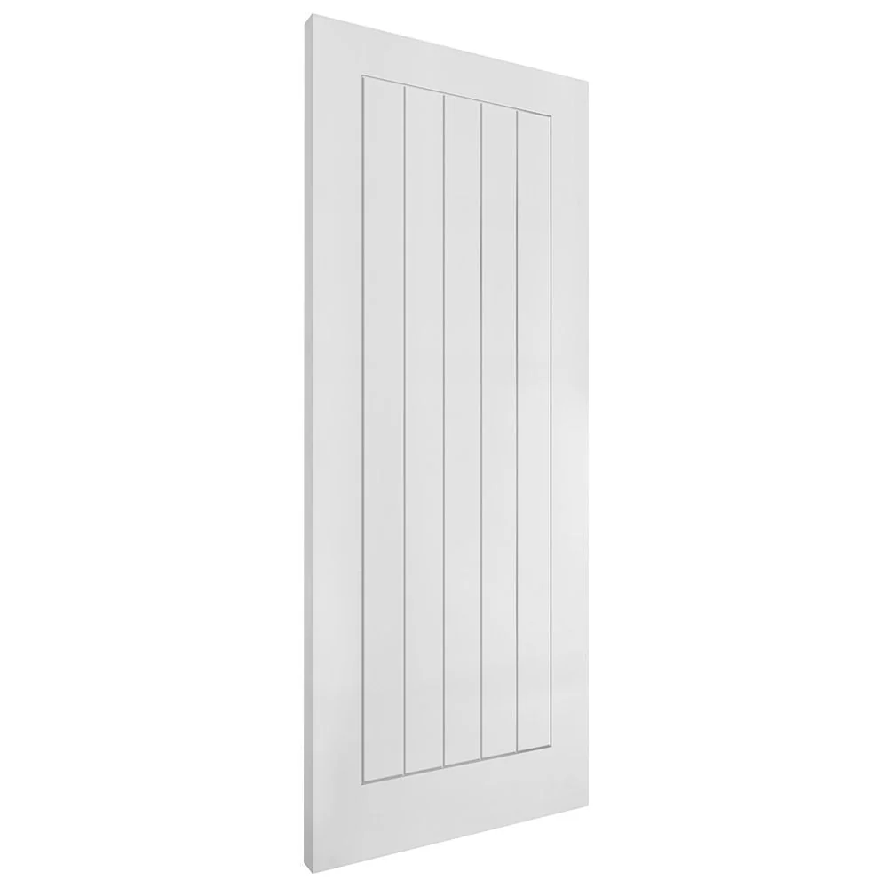 White Internal Lifestyle Moulded Smooth Cottage 5 Panel FD30 Fire Door - Image 2