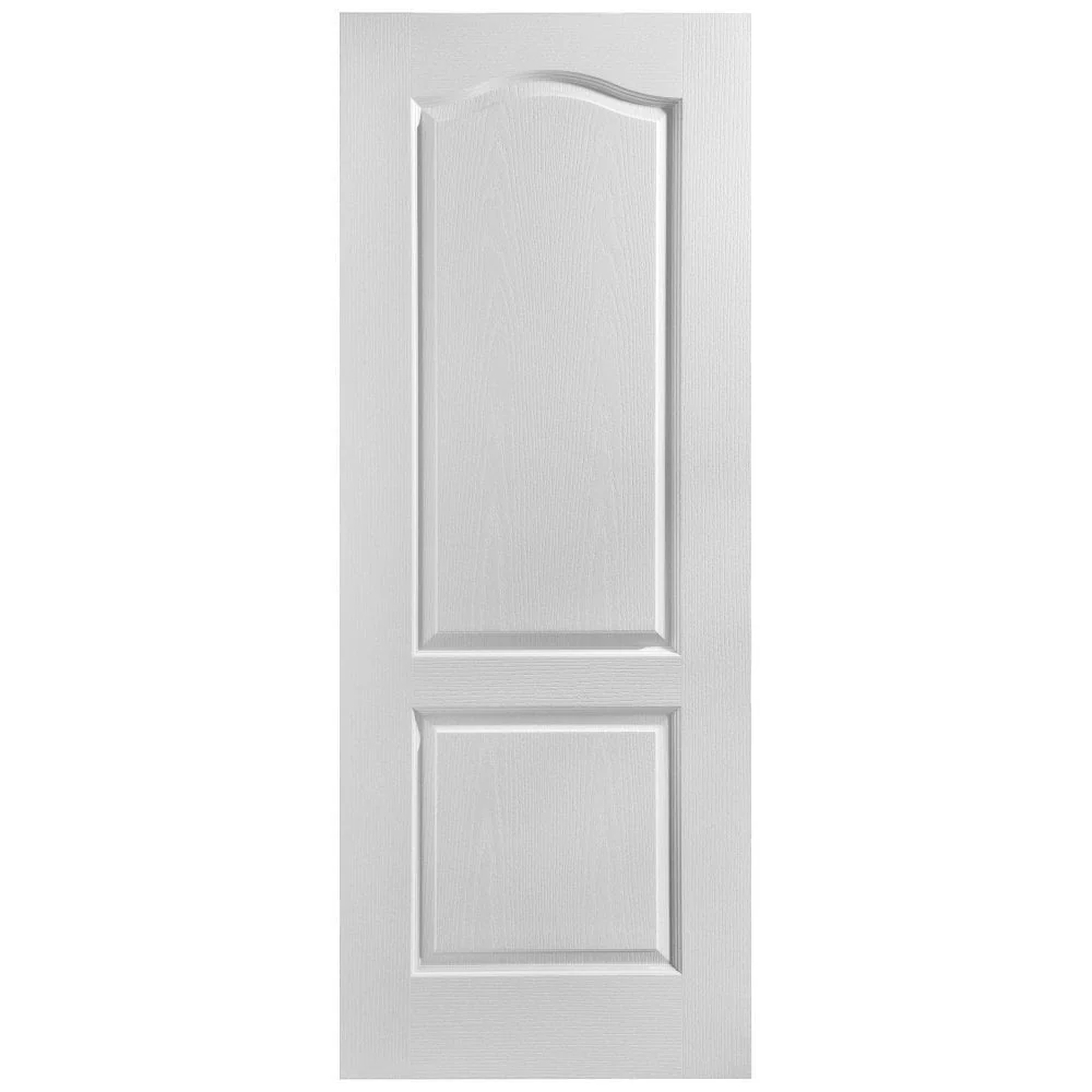 White Internal Lifestyle Moulded Textured Classique 2 Panel Arch FD30 Fire Door - Image 3