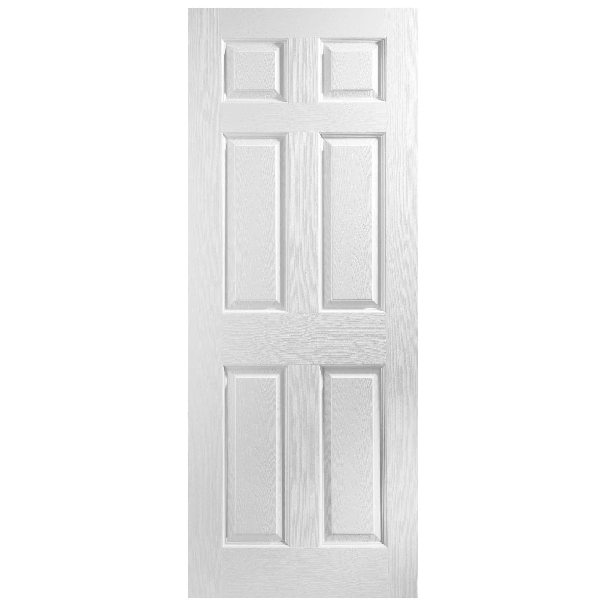 White Internal Moulded Lifestyle Primed Textured 6 Panel FD30 Fire Door (119170) - Image 3