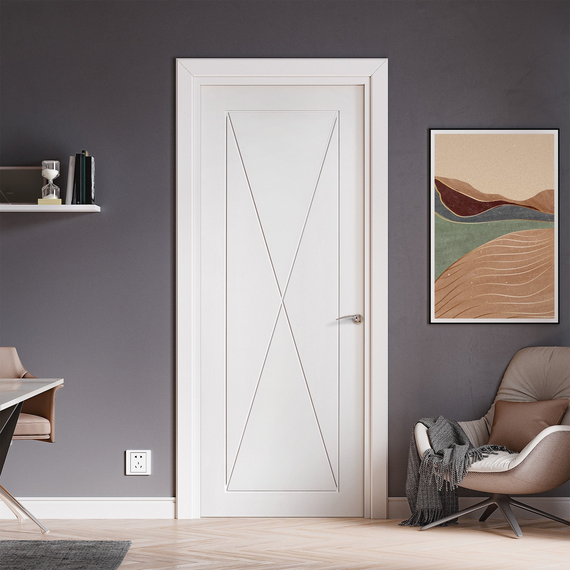 White Internal Primed Alexa Door (79061)
