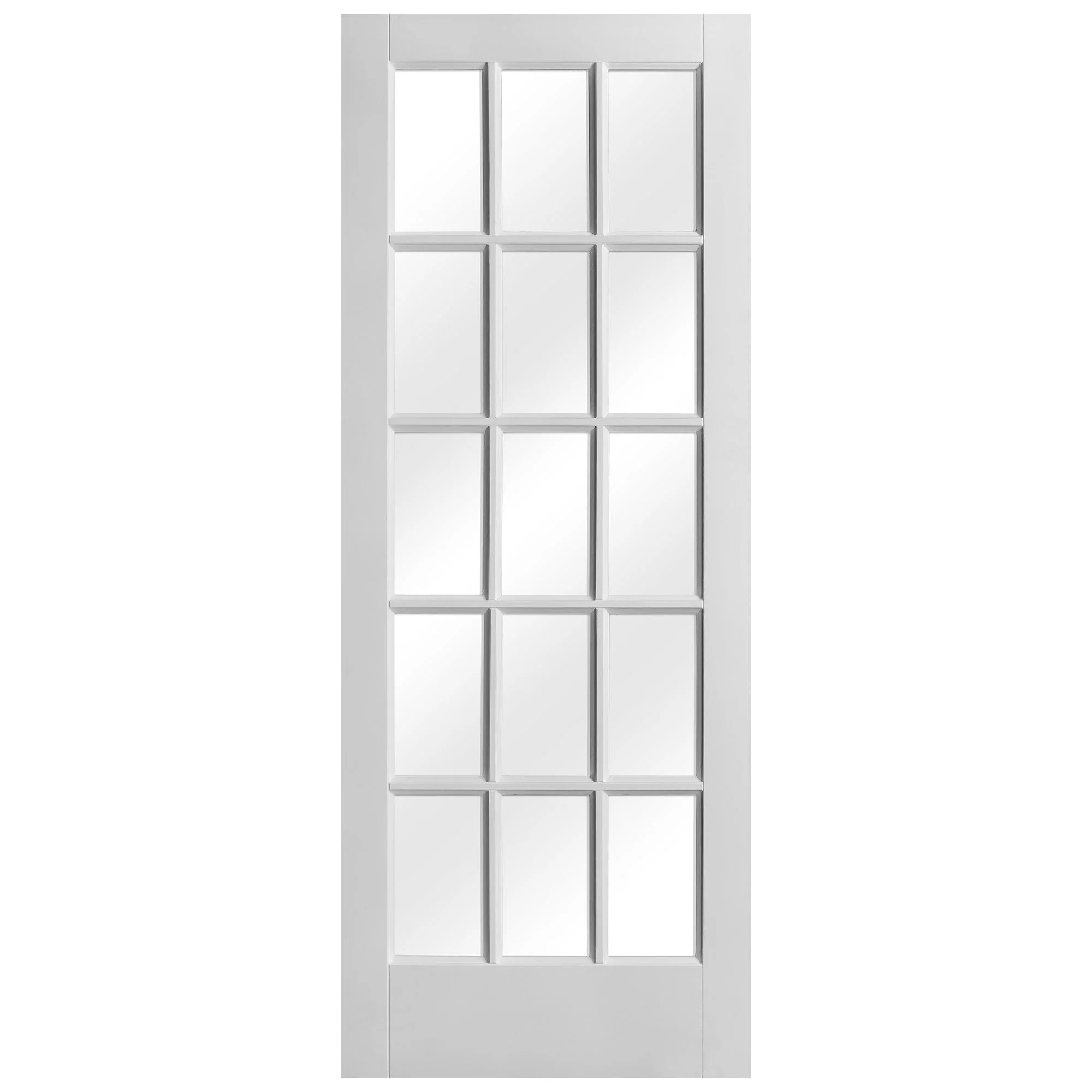White Internal Primed SA 15 Light Clear Glass Door - Image 3