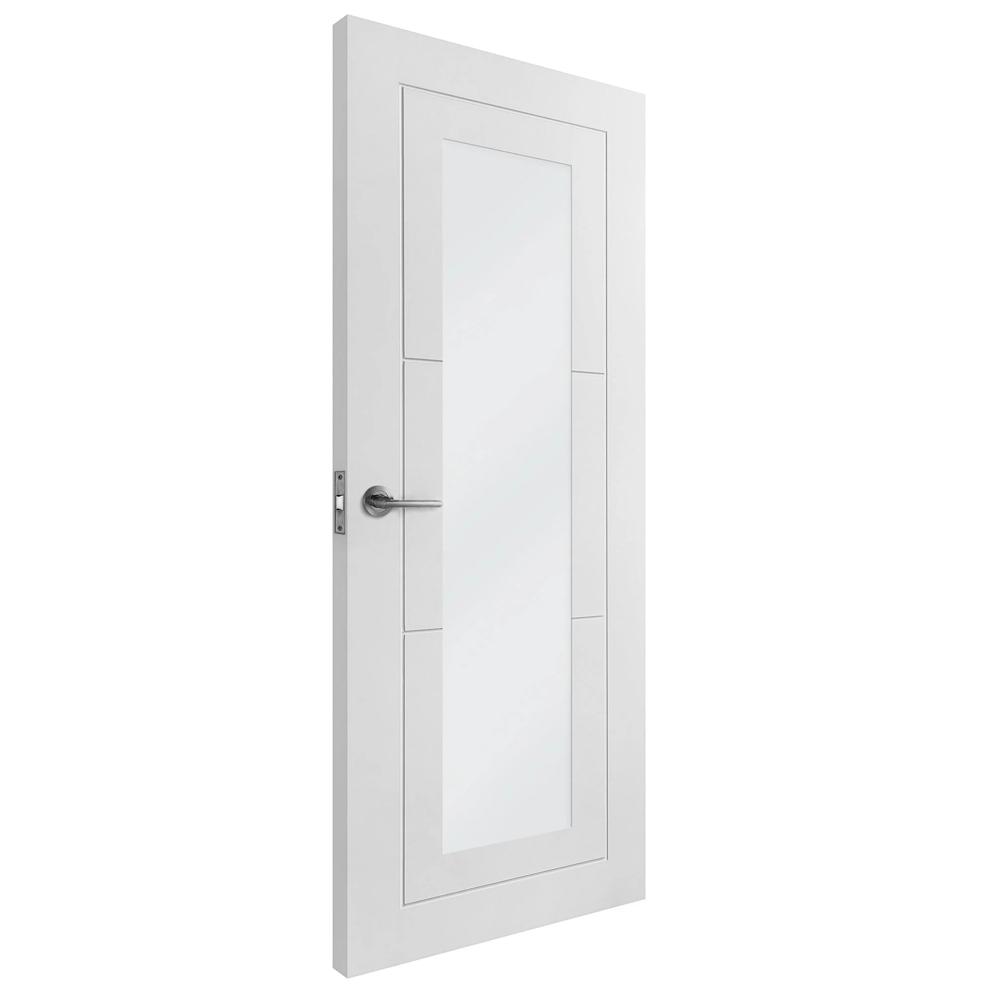 White Internal Primed Temple 1 Light Clear Glass Made-to-Measure Door - Image 2