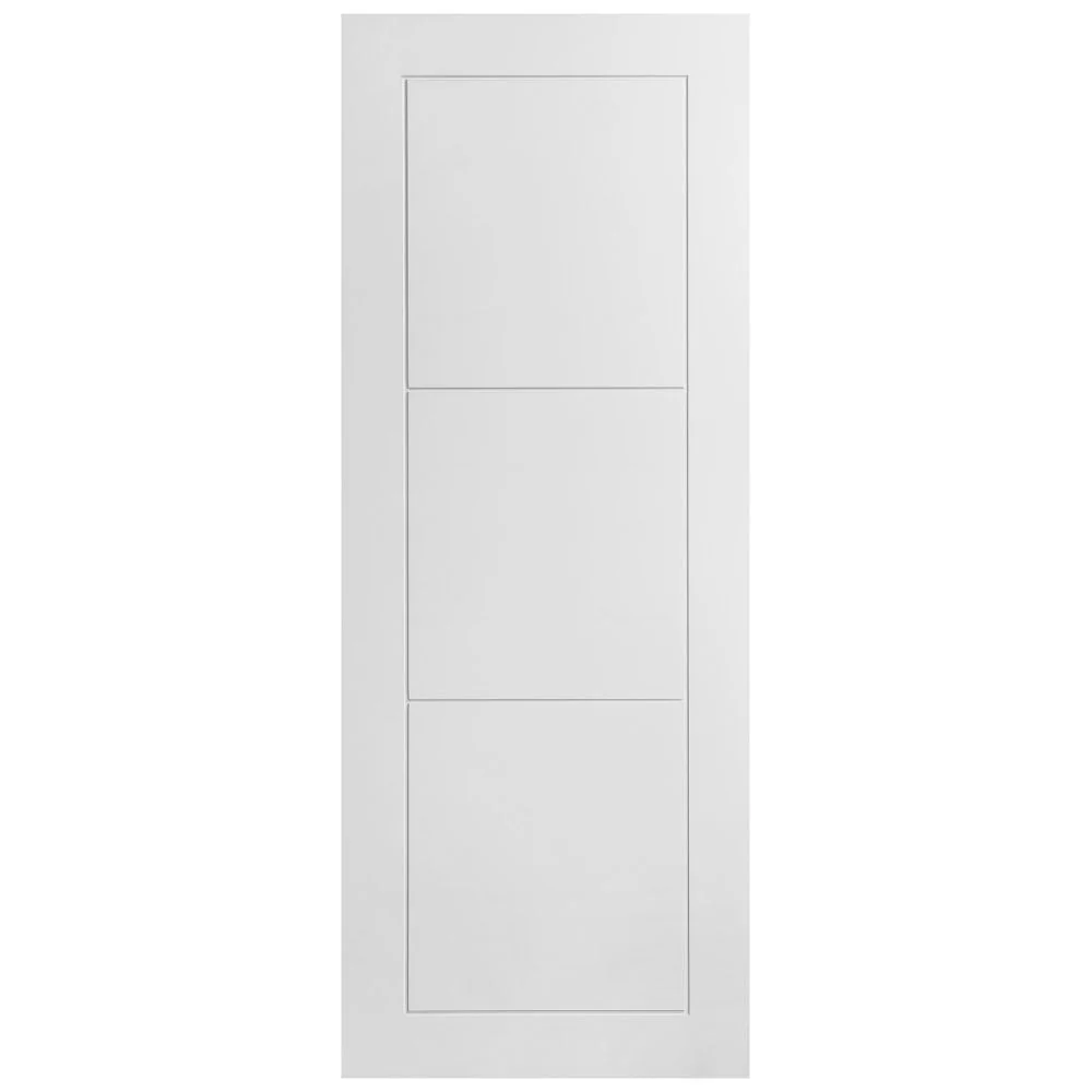 White Internal Primed Temple 3 Panel Made-to-Measure Door - Image 3