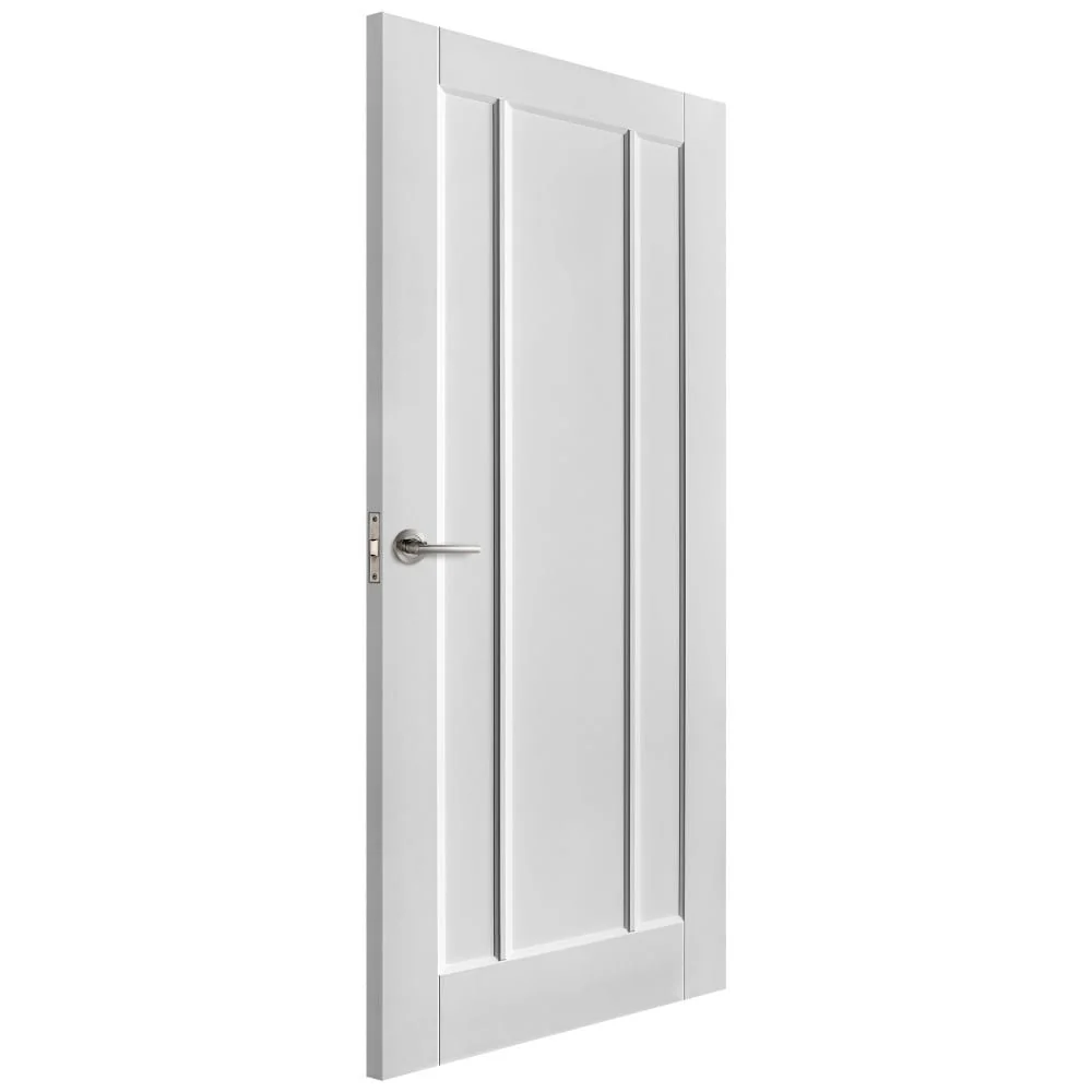 White Internal Primed Toledo 3 Panel Fire Door - Image 2