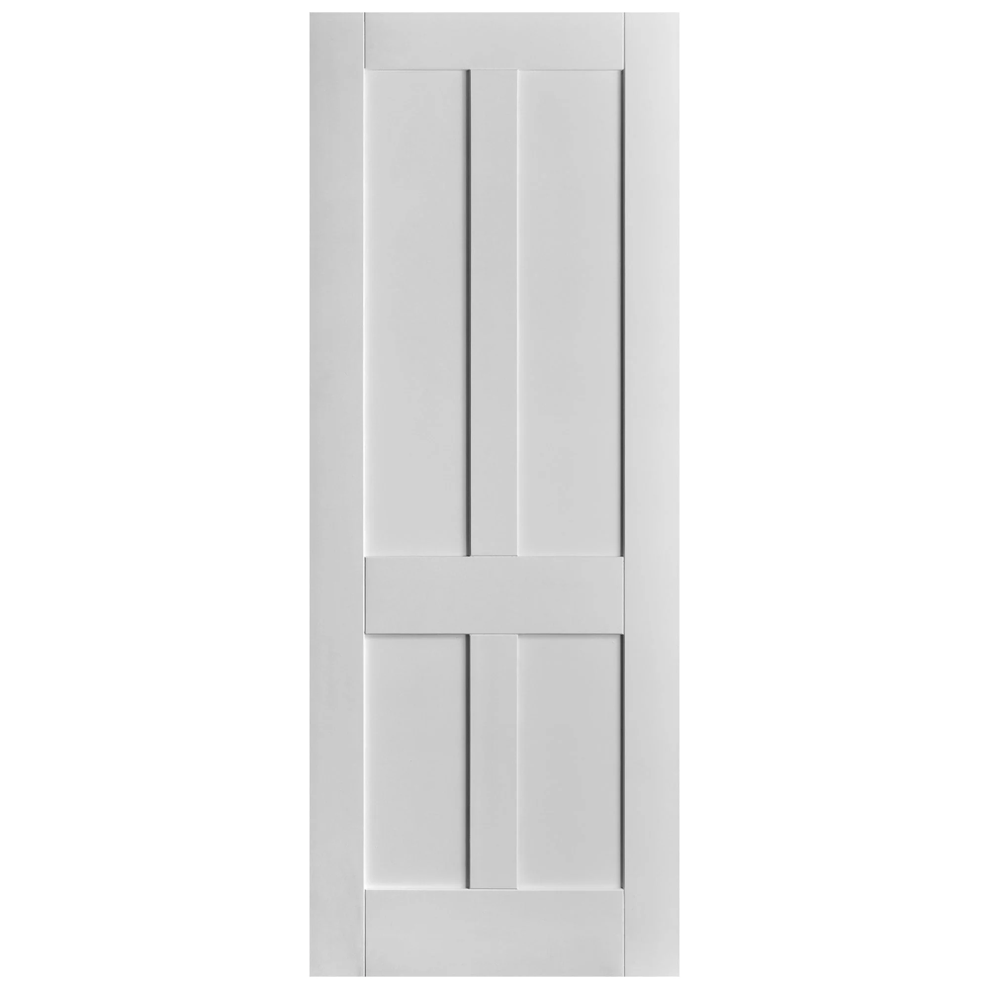 White Internal Primed Victorian Shaker 4 Panel Made-to-Measure Door - Image 3