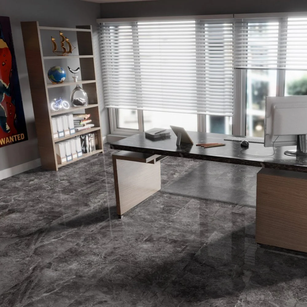 Agios Scuro - Lustre Stone 8mm High Gloss Laminate Flooring - Image 3